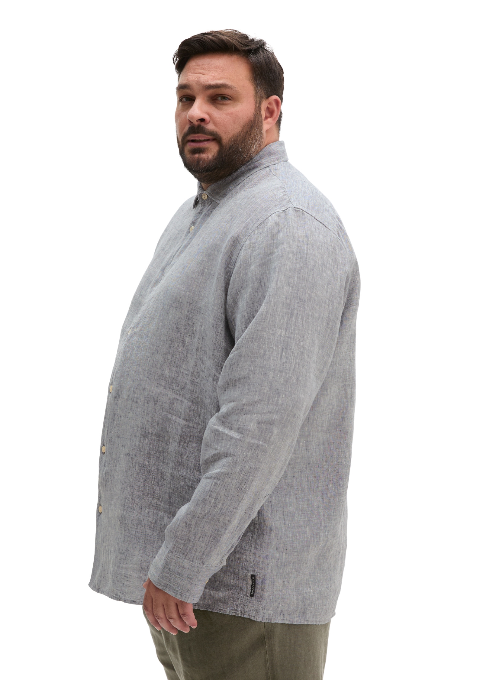 Marc O'Polo Langarmhemd »aus feinem Leinen-Chambray«