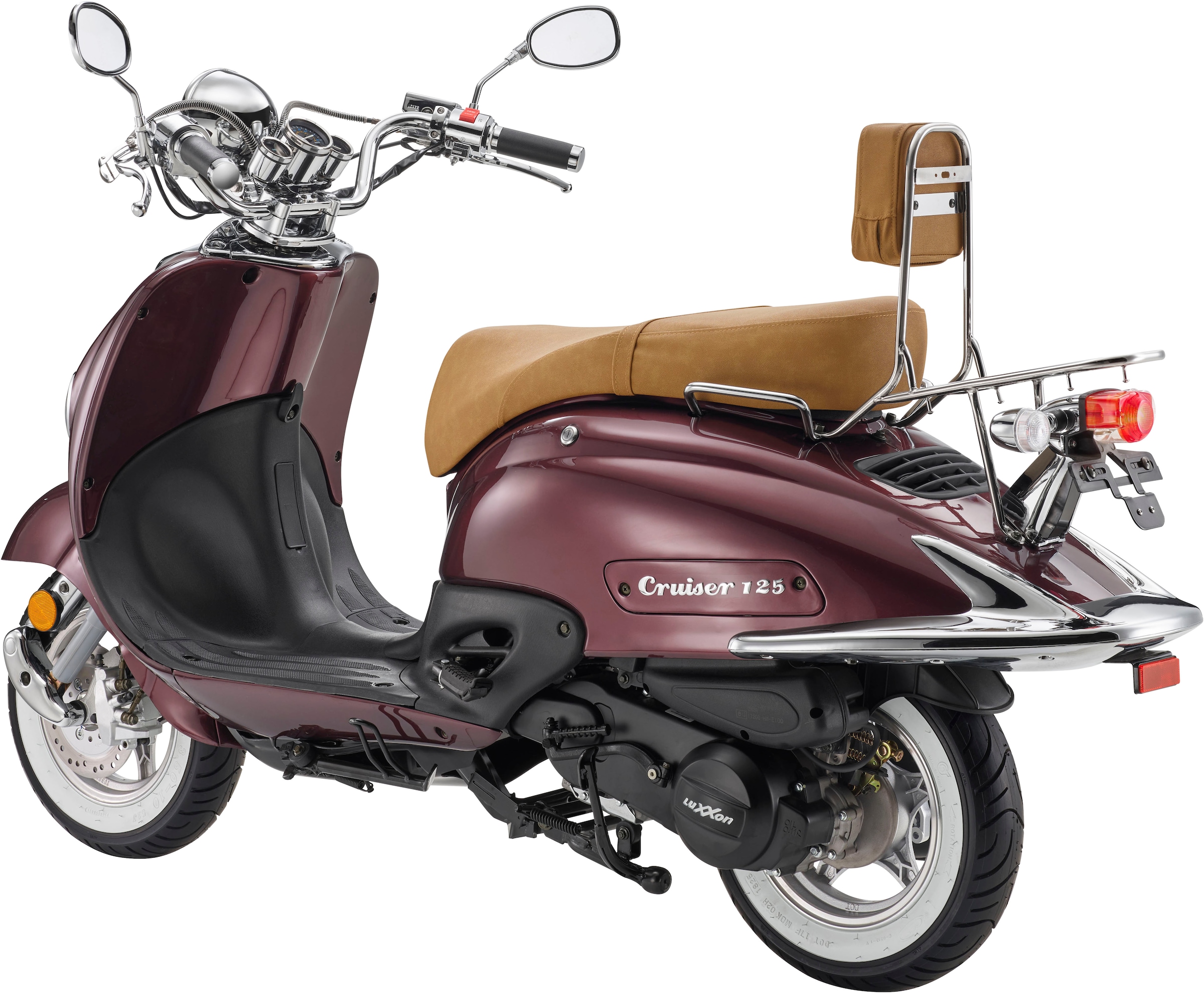 Luxxon Motorroller »LuXXon Cruiser Motorroller (80 km/h), 125 ccm« 125 cm³ 80 km/h Euro5 7,1