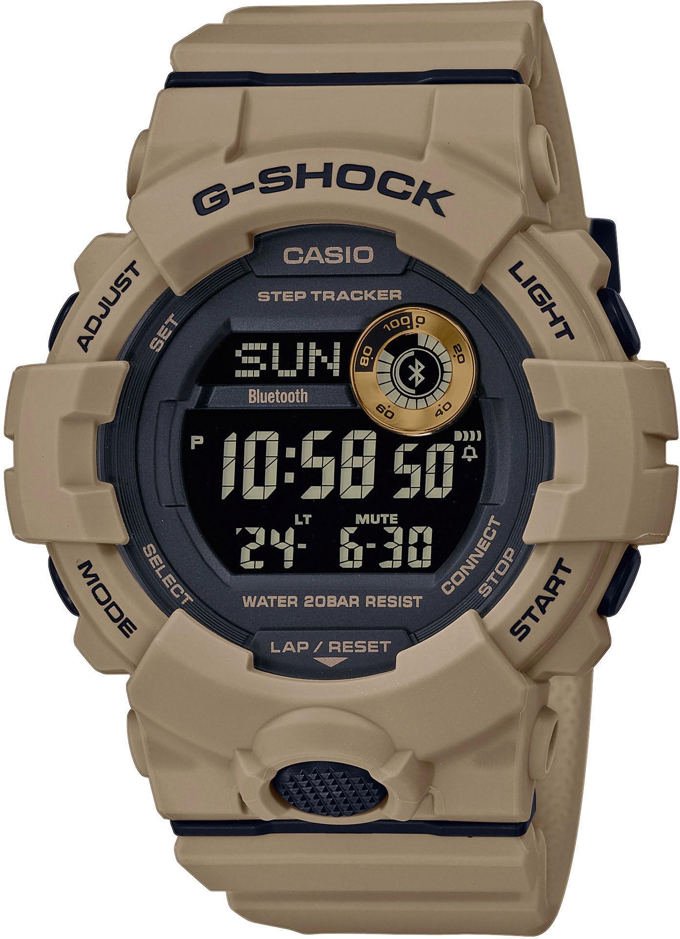 CASIO G-SHOCK Herren Smartwatch "GBD-800-1BER", braun, Smartwatches, Quarzuhr,Armbanduhr,Herrenuhr,Schrittzähler,bis 20bar wasserd.digital
