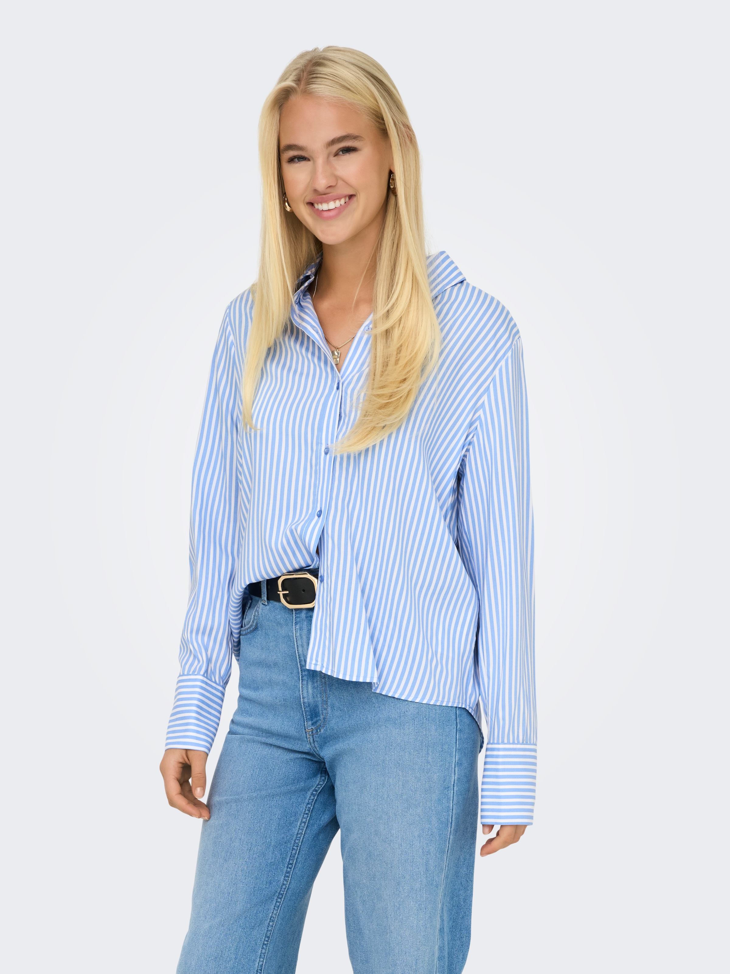 ONLY Hemdbluse "ONLBERIT LIFE L/S SHIRT WVN" günstig online kaufen