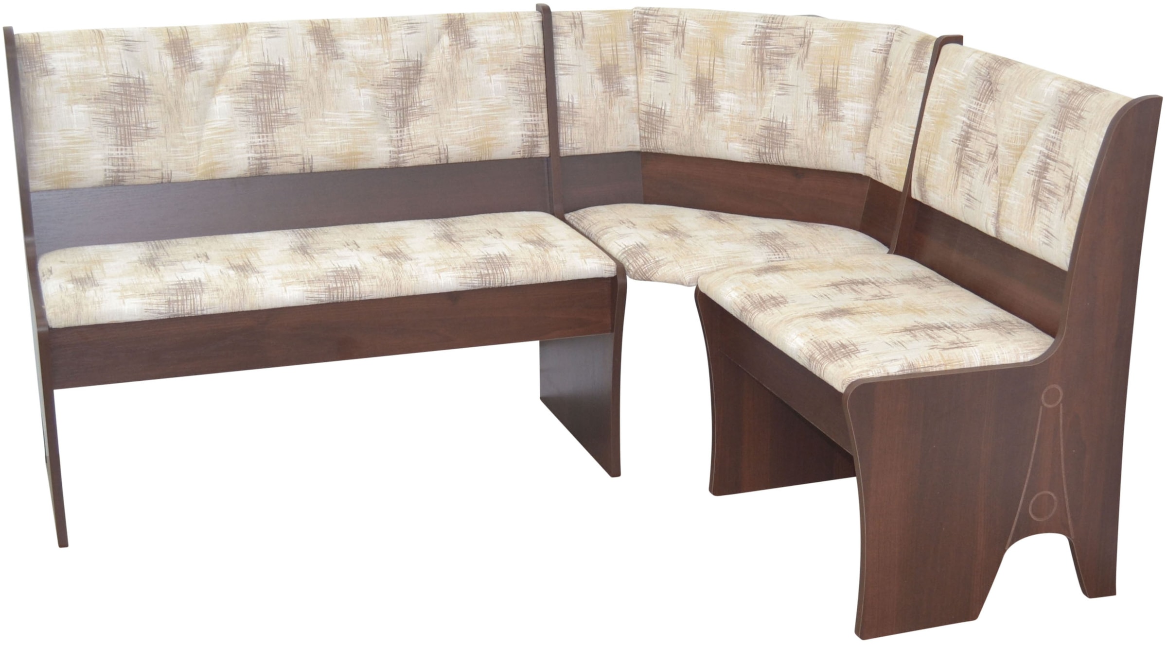 HOFMANN LIVING AND MORE Eckbankgruppe, (Spar-Set, 4 tlg., 4tlg. Set), Eckbank mit Stauraum unter den Sitzflächen