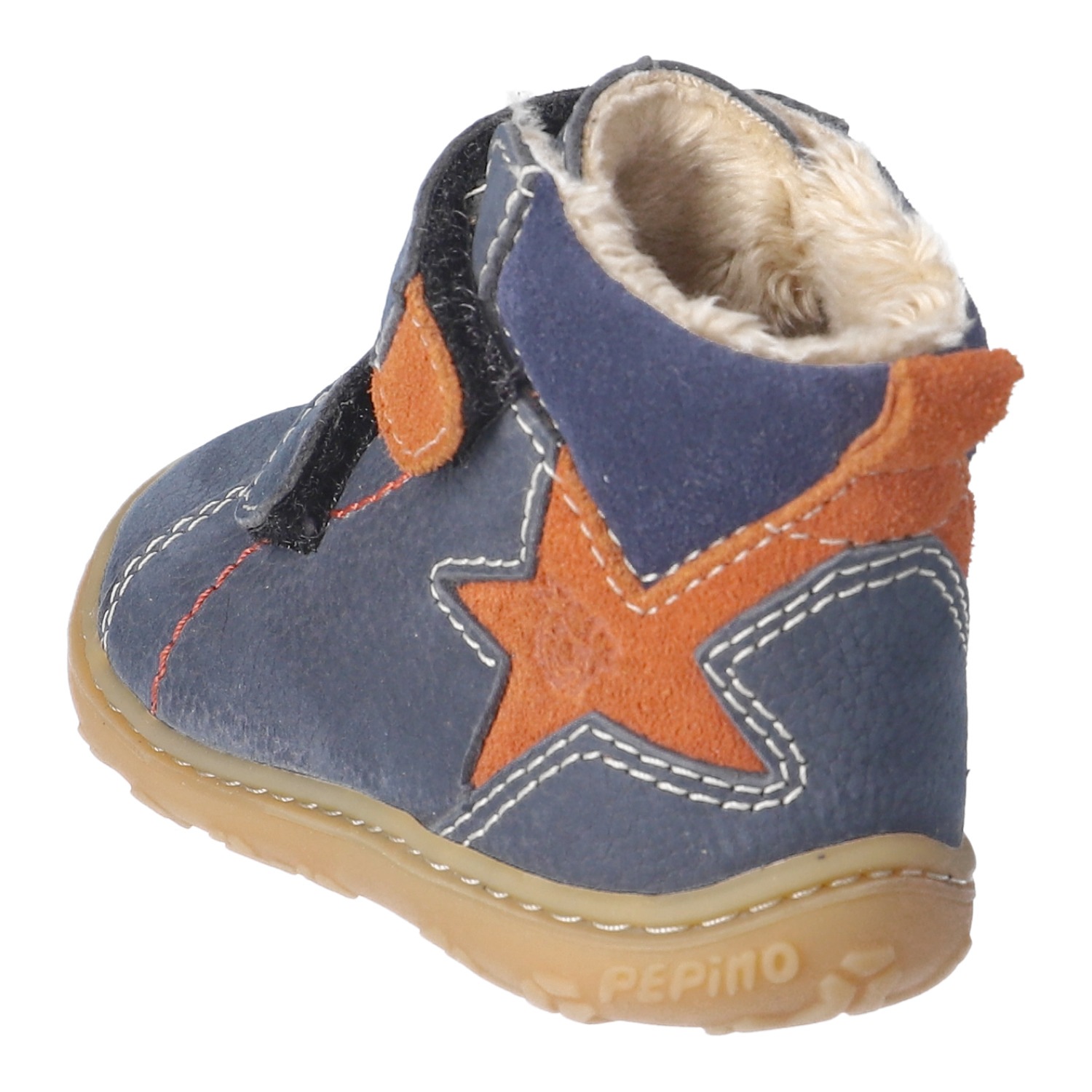 PEPINO by RICOSTA Lauflernschuh »GENO, WMS: mittel«  Babyschuh mit Kontrastnähten, Größenschablone zum Download