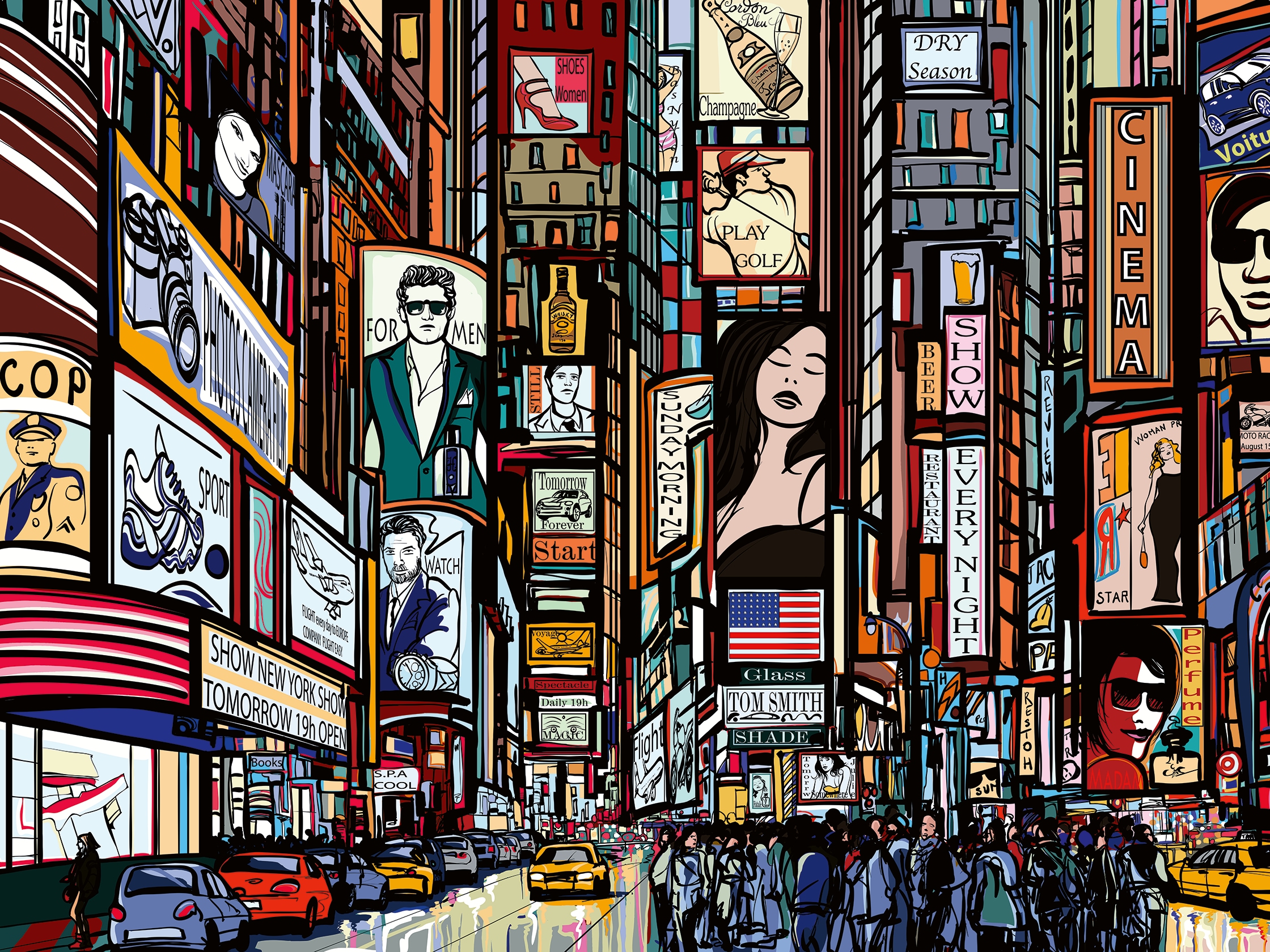Ravensburger Puzzle »Buntes New York«, Made in Germany