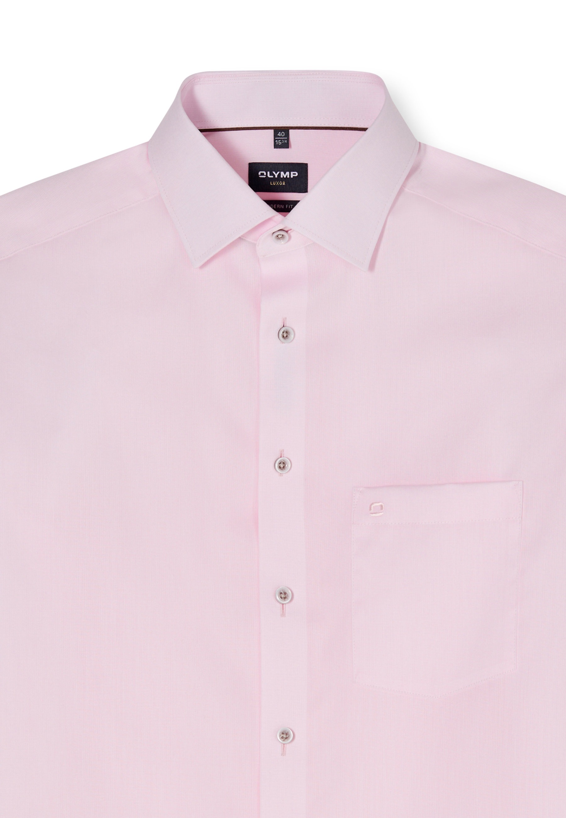 OLYMP Regular Fit Short Sleeve Shirt Pink 44 5