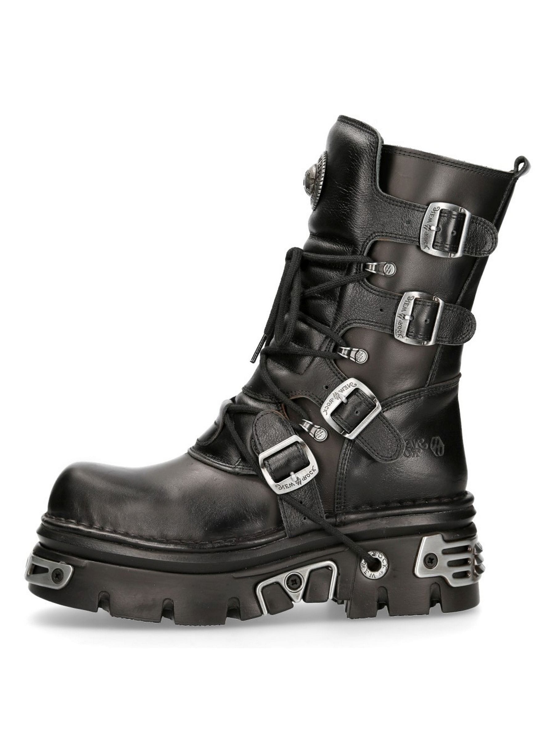 NEW ROCK Plateaustiefel "Plateau Boots M-373-S4" Handgefertigt, Made in Spain