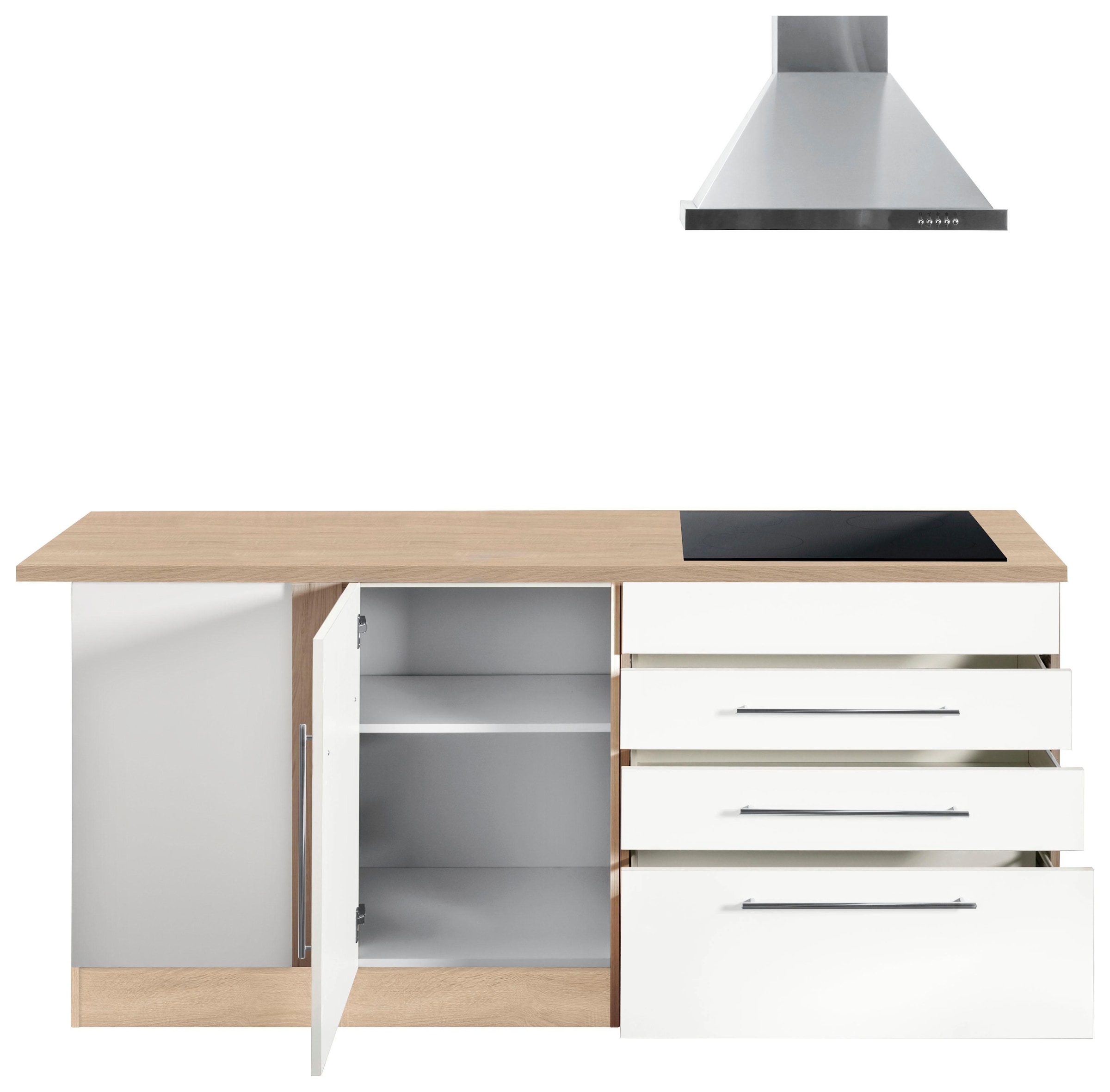 KOCHSTATION Winkelküche »KS-Eton«, mit E-Geräten, Stellbreite 260 x 190 cm
