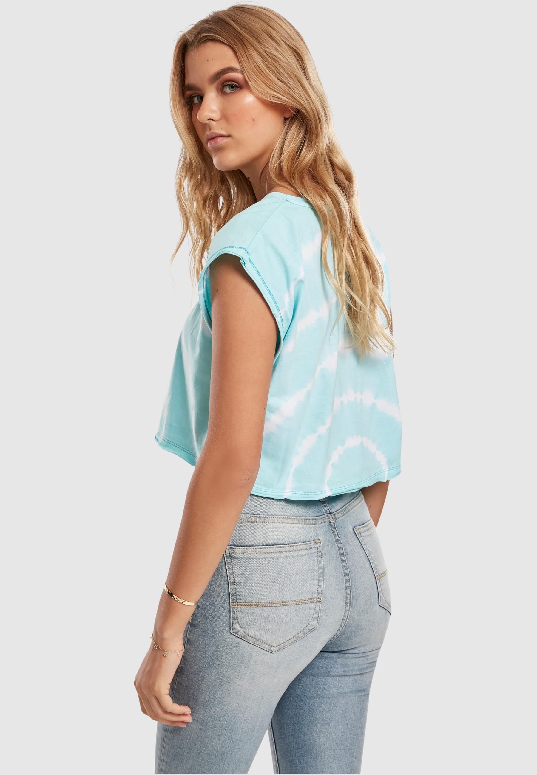 URBAN CLASSICS T-Shirt »Urban Classics Damen Ladies Short Tie Dye Tee«, (1 tlg.)