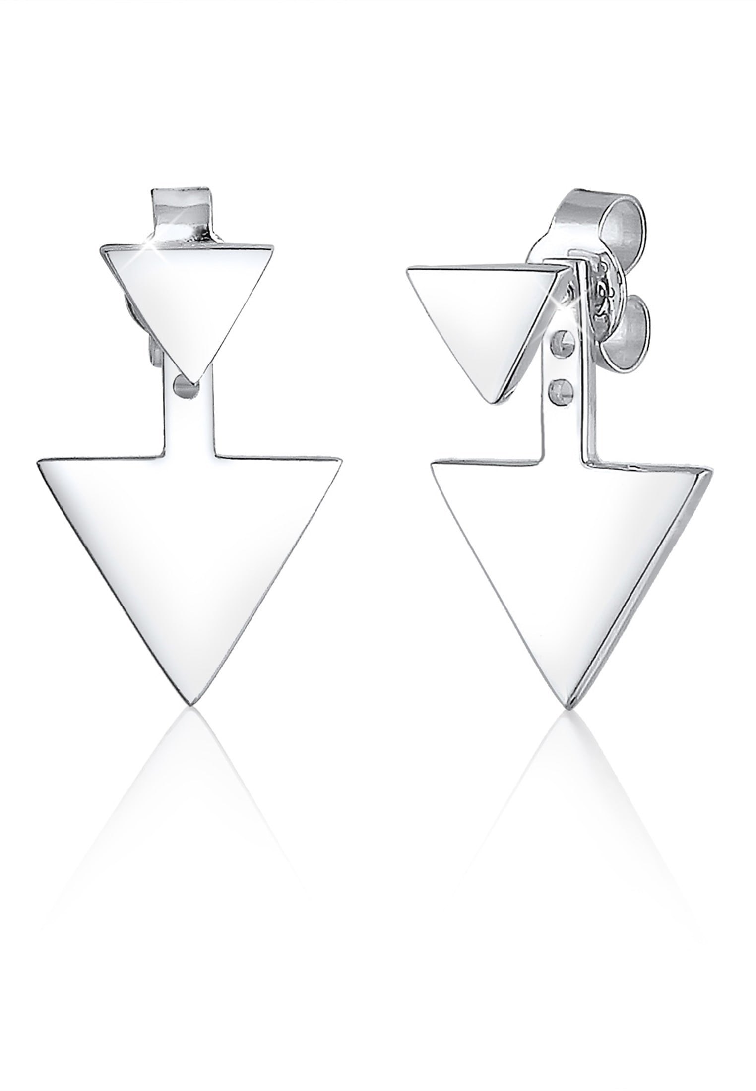 Paar Ohrhänger »Earjacket Dreieck Geo 925 Sterling Silber«