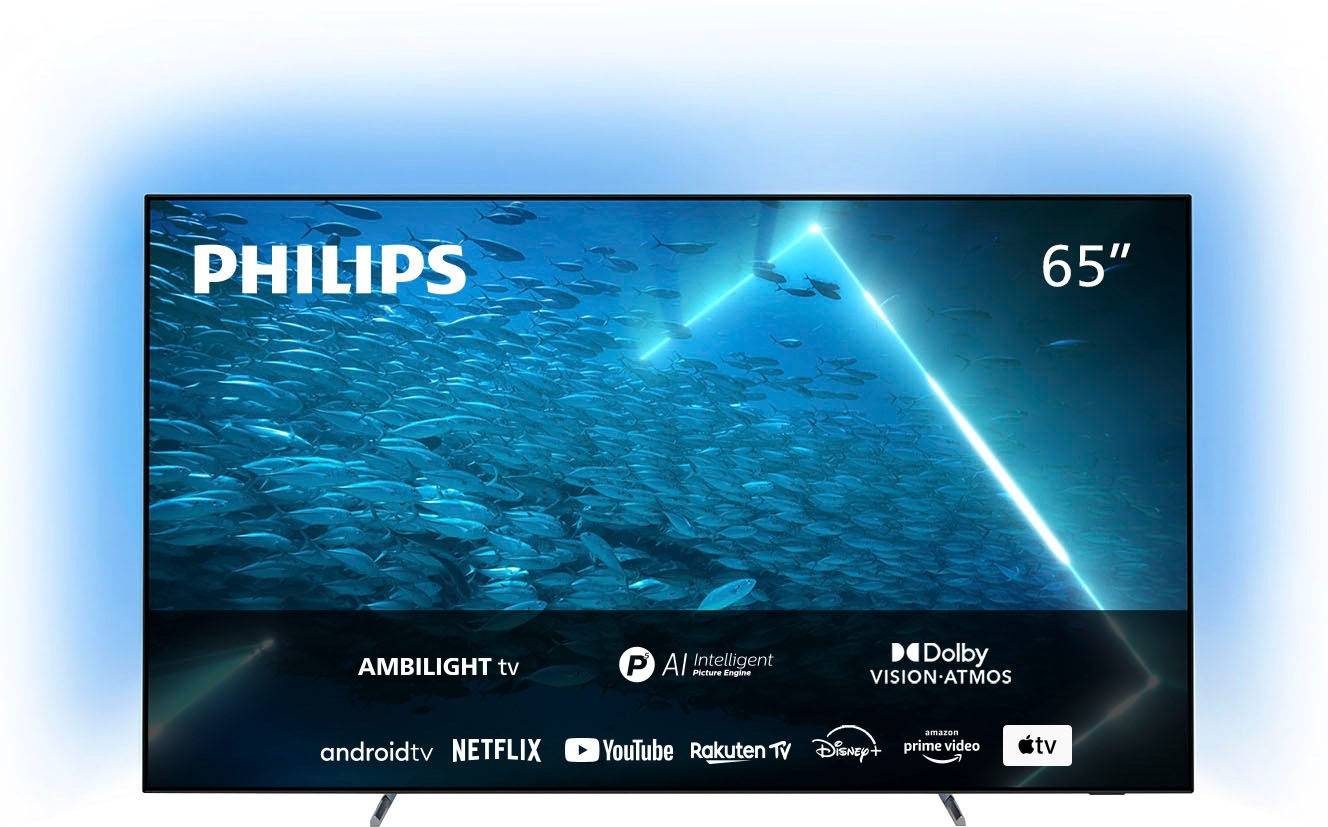 Philips OLED-Fernseher Zoll, 4K Smart-TV »65OLED707/12«, Ultra TV HD, | -Android BAUR 164 cm/65