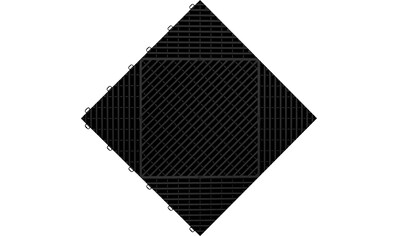 florco® Klickfliesen »classic,schwarz,40x40x1,8 cm«, (6 St.), 6 Stück/Pack (≈ 0,96 m²) kaufen