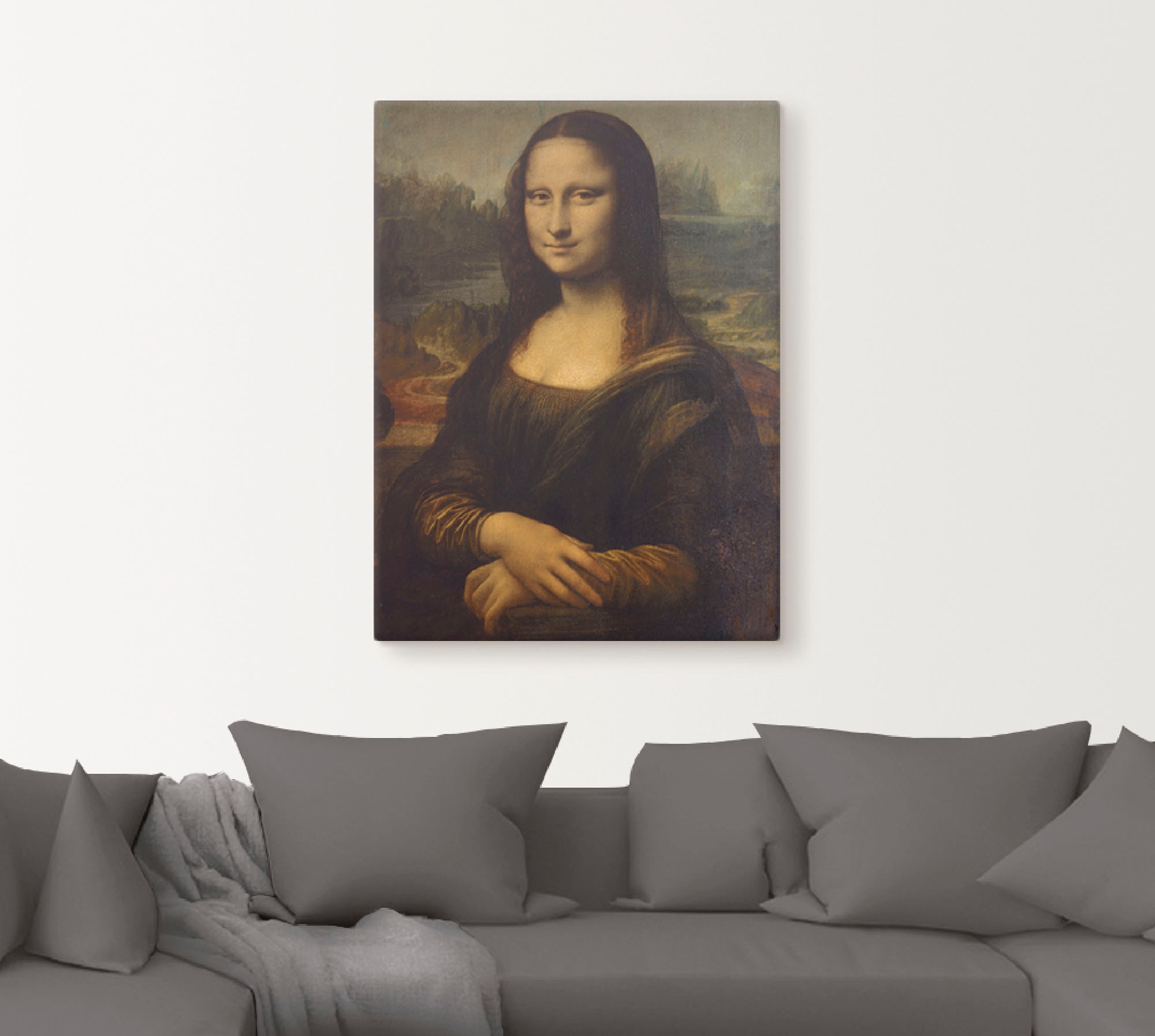 Artland Wandbild "Mona Lisa. Um 1503" Porträts 1 Stk. tlg. als Leinwandbild günstig online kaufen