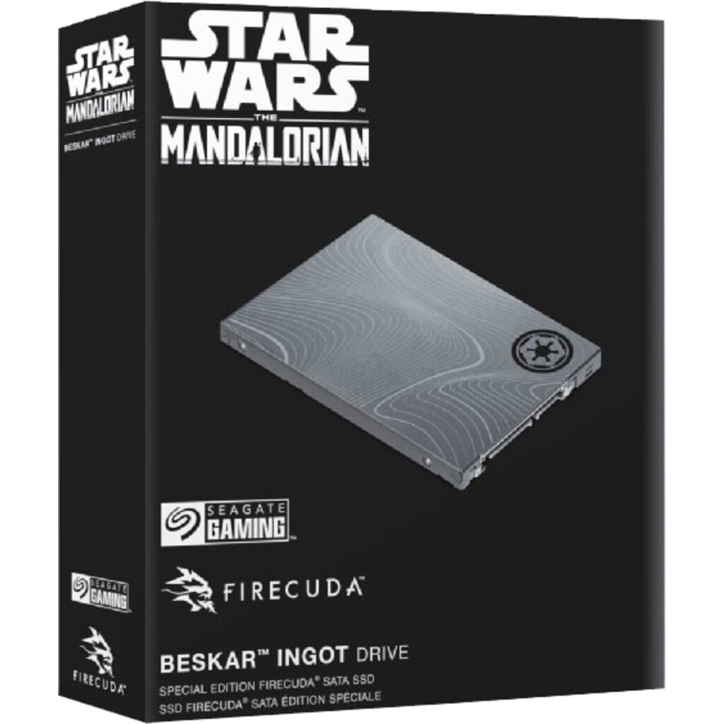 Seagate interne SSD »FireCuda Beskar Ingot Drive - Star Wars Mandalorian SATA SSD 1TB«, 2,5 Zoll, Anschluss SATA