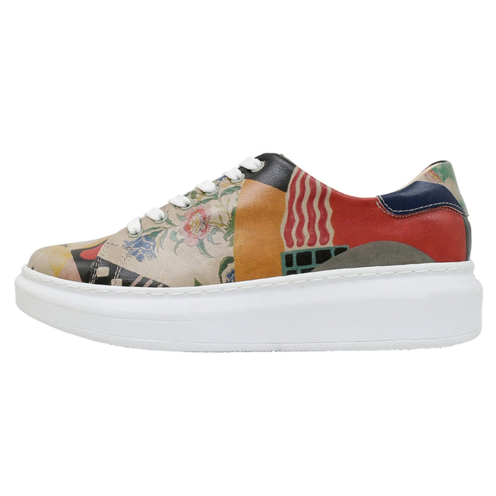 DOGO "Myra Low-Top Sneaker Smell The Flowers Damen Sneaker, Myra" Handgefertigt