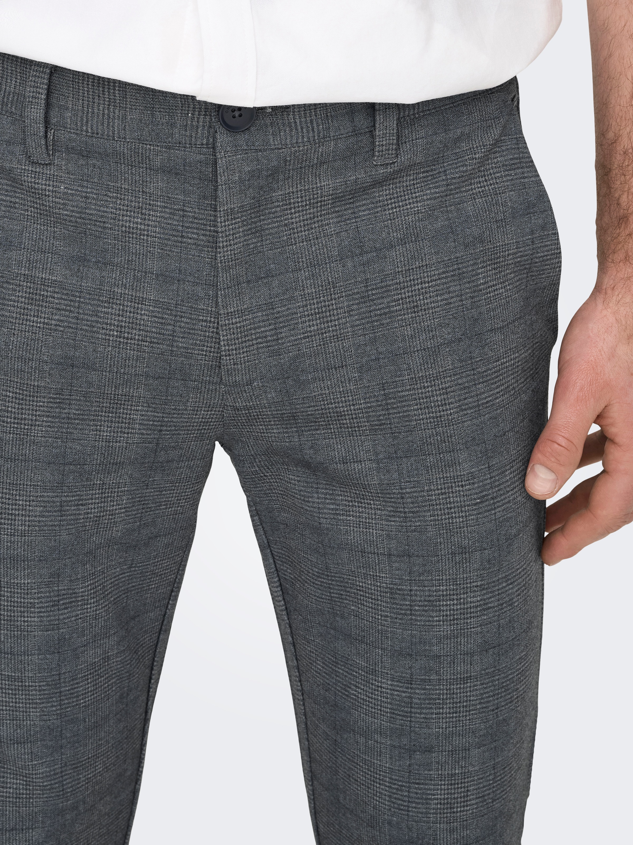ONLY & SONS Chinohose "ONSMARK SLIM CHECK 020919 PANT NOOS" günstig online kaufen