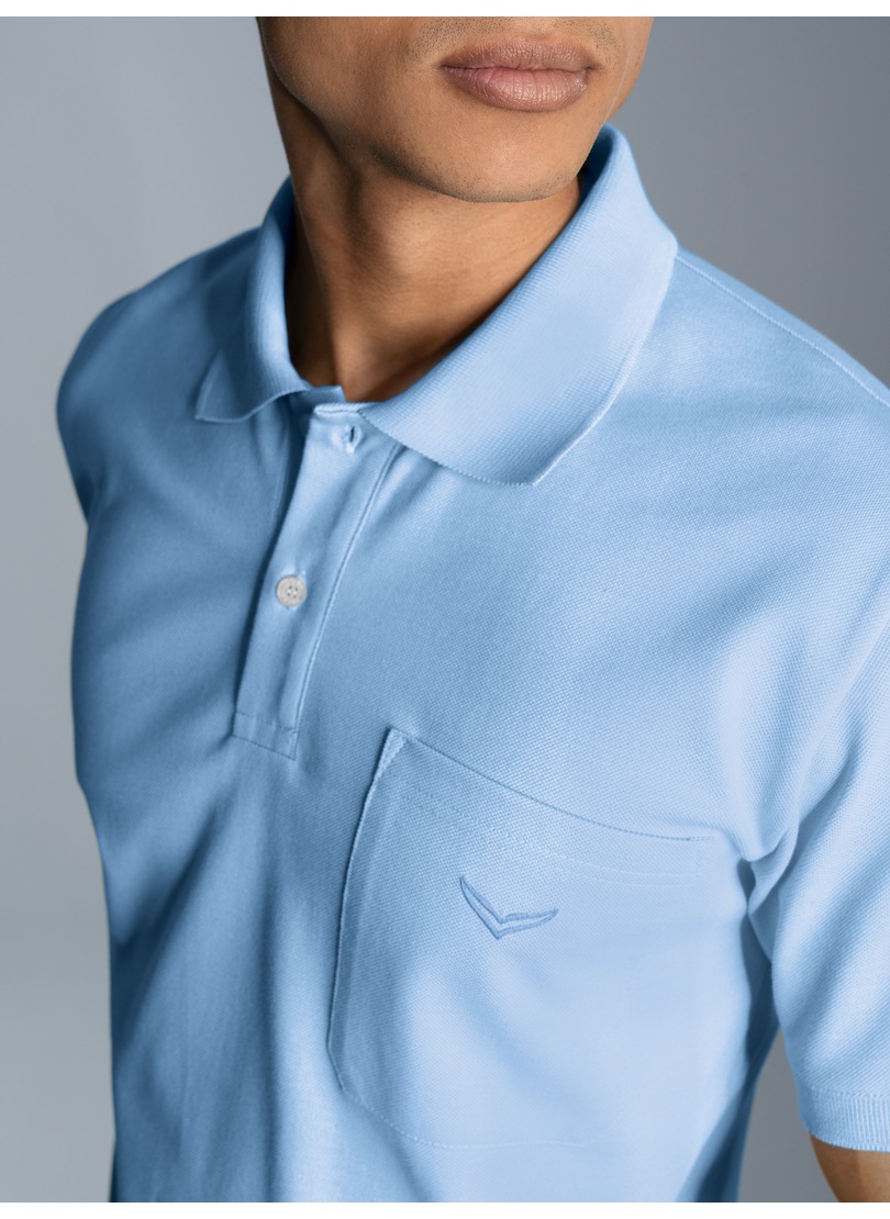 Trigema Poloshirt »TRIGEMA Polohemd mit Brusttasche«, (1 tlg.)