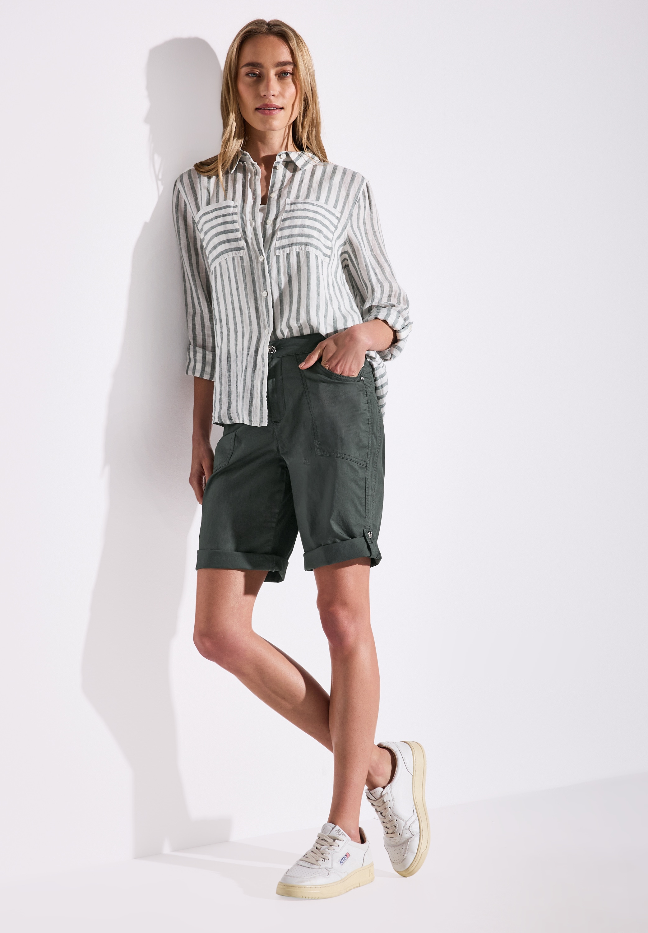 STREET ONE Bermudas »Style Yulius«, mit Turn-Up