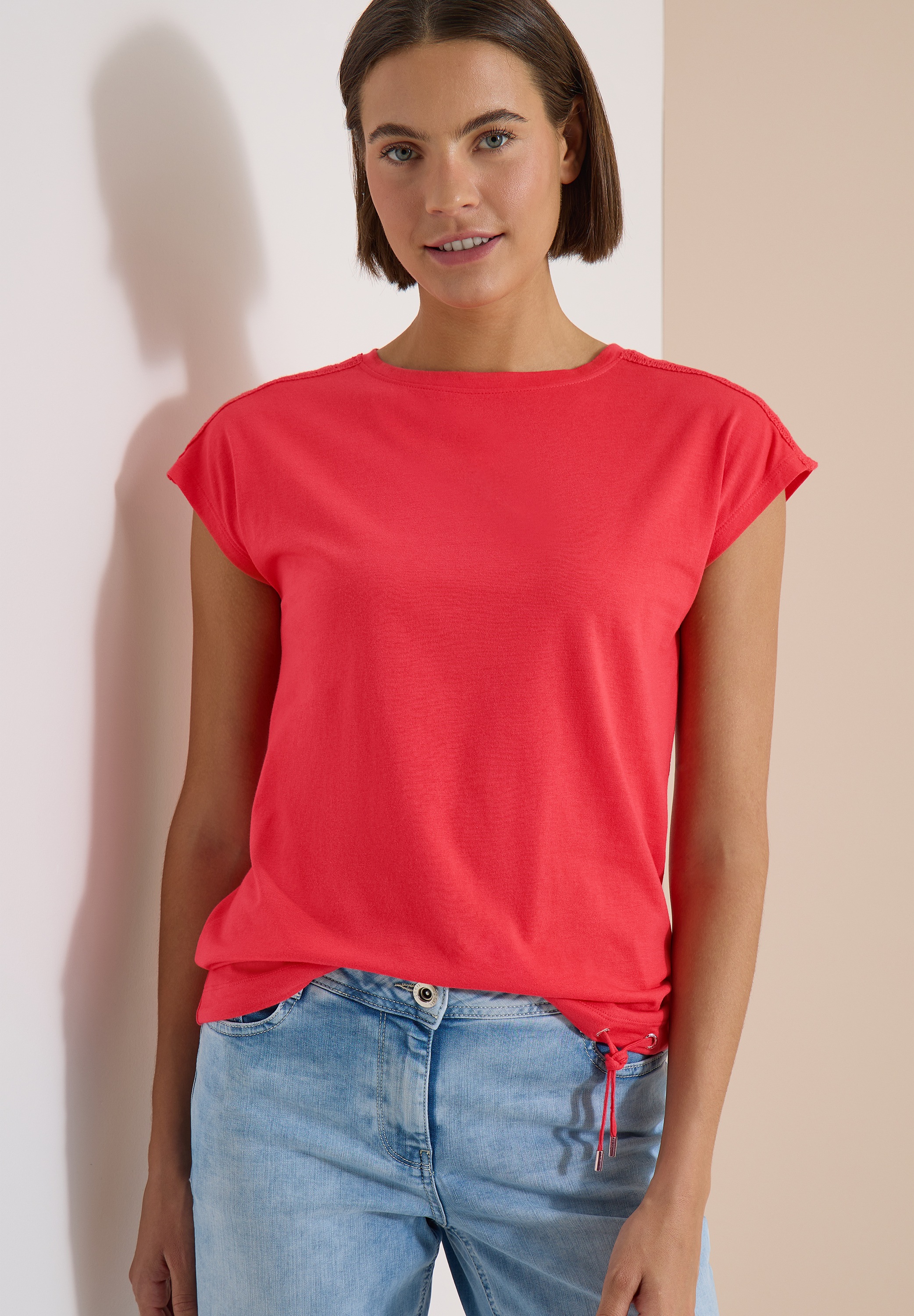 Cecil T-Shirt mit U-Boot-Ausschnitt