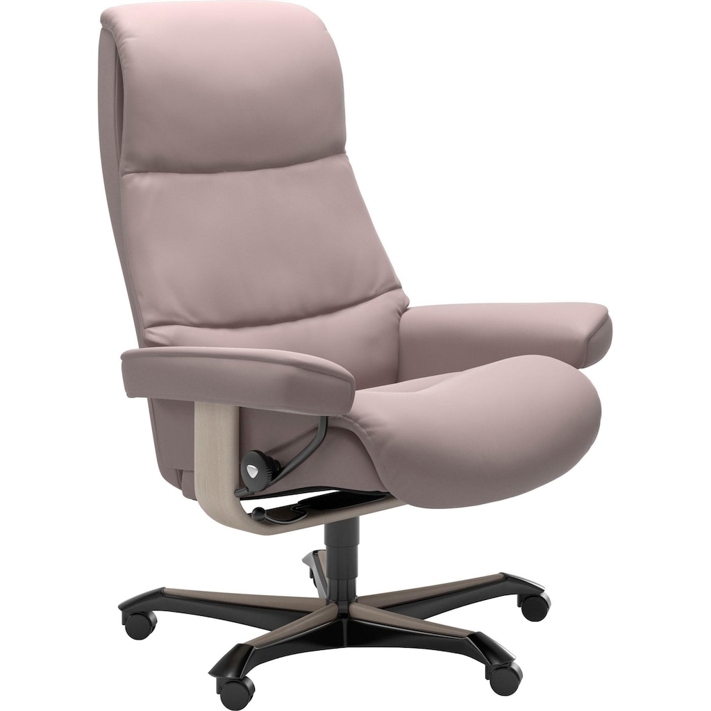 Stressless® Relaxsessel »View«, mit Home Office Base, Größe M,Gestell Whitewash