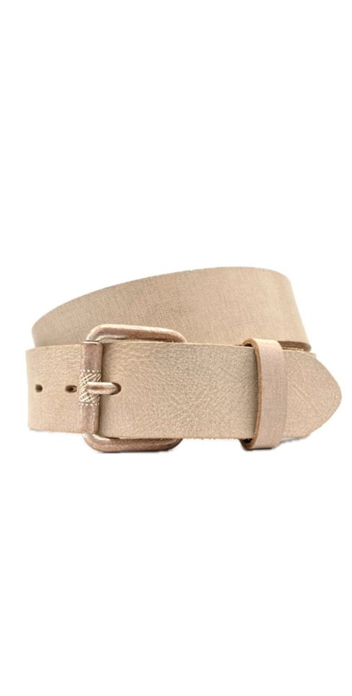 Ledergürtel RETTUNGSRING GÜRTEL, Damen, Gr. 11,5, beige, Rindsleder, Gürtel Ledergürtel
