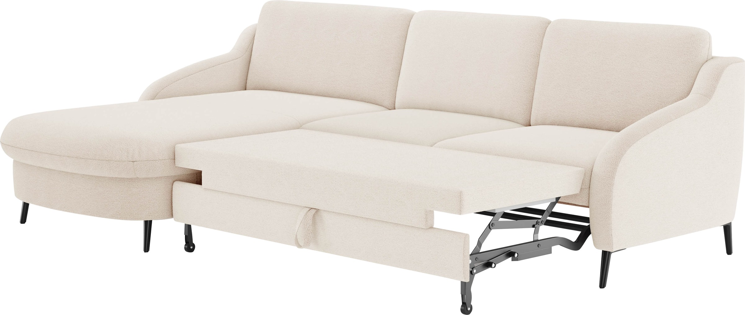 sit&more Ecksofa »Soul L-Form«, wahlweise mit Bettfunktion und Bettkasten oder Schubkasten