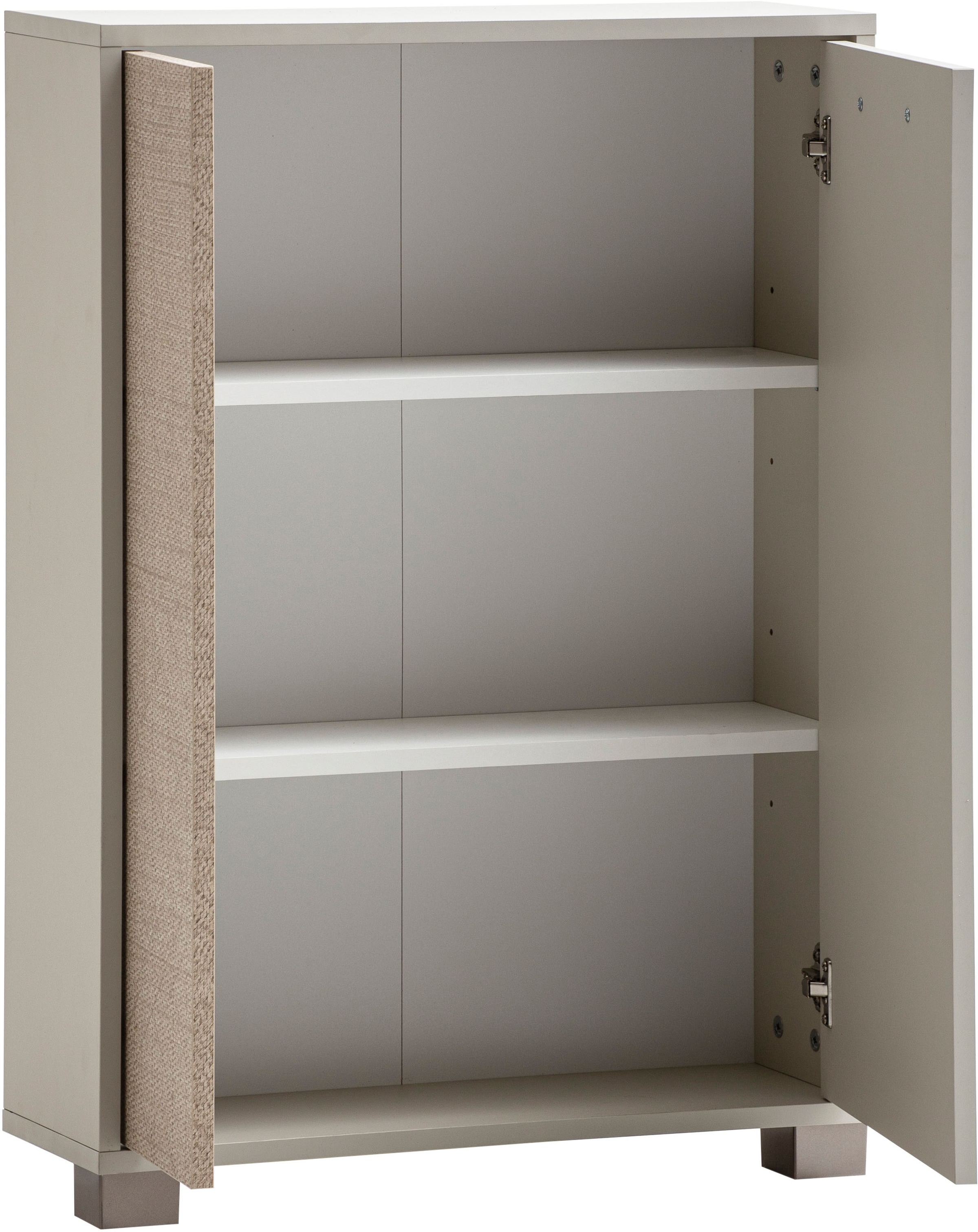 Schildmeyer Unterschrank »Edno Unterschrank, Breite 59 cm«, (1 St.), Fronten in Canasta-Dekor mit Korbgeflecht-Design