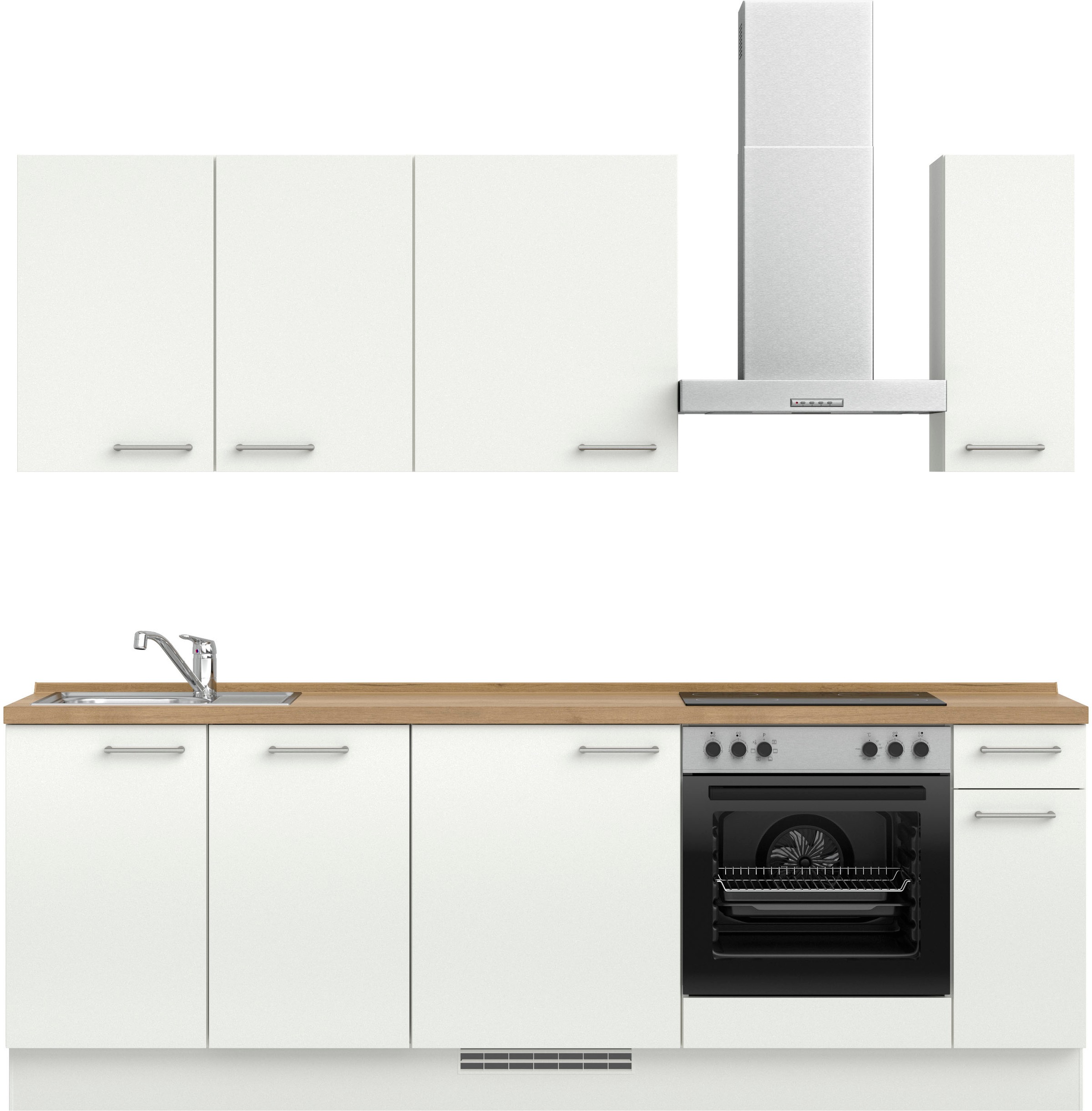 nobilia Küchenzeile ""Laser I", Ausrichtung wählbar, Breite 240 cm" vormont günstig online kaufen