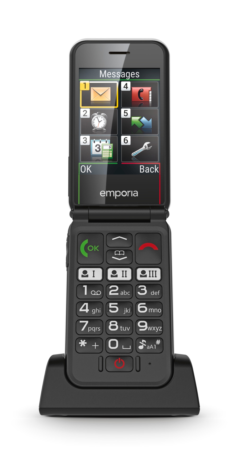 Emporia Klapphandy »emporiaSIMPLICITYglam 4G«, Weiß