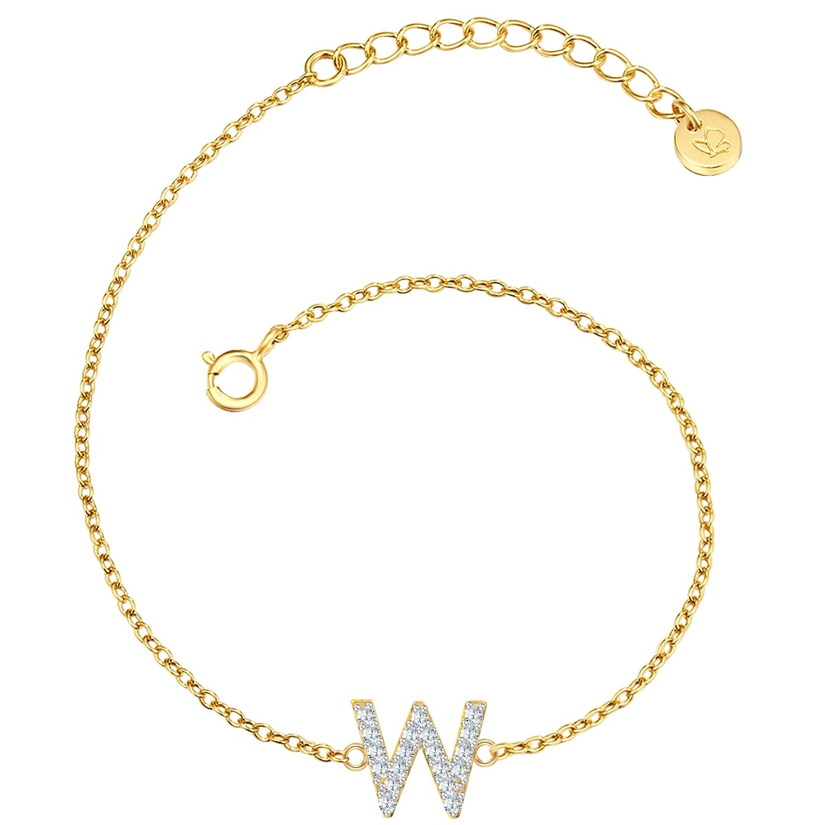 Damen Gliederarmband "GSM1978", Silber 925 (Sterlingsilber)gelbgold, weiß, GLANZSTÜCKE MÜNCHEN, Silber 925 (Sterlingsilber), Armbänder, mit