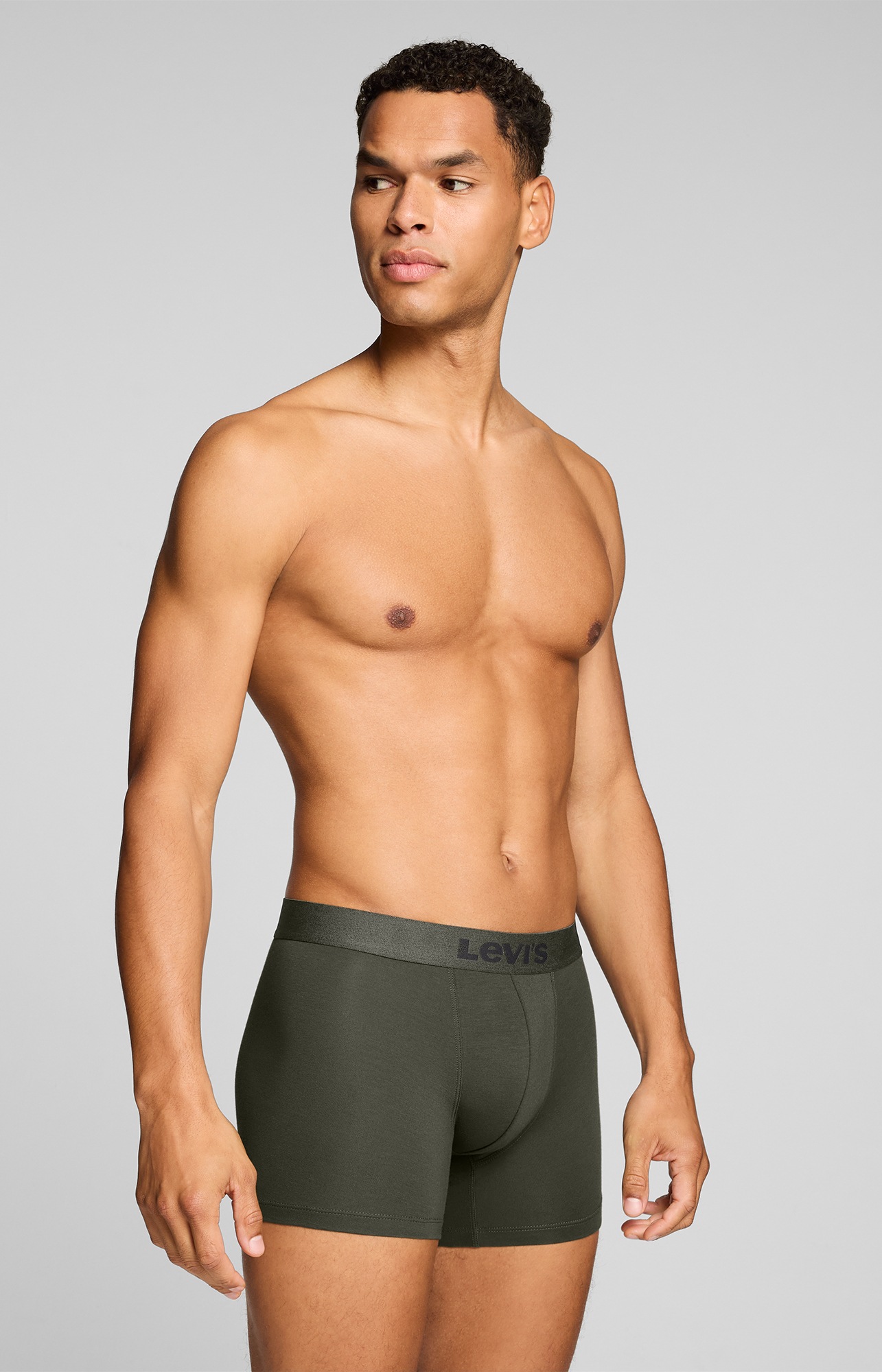 Levi's® Boxer »LEVIS MEN MEL WB BOXER BRIEF« 3er Pack,  ohne Eingriff, tonaler Logobund, elastisch, Cotton-Mix