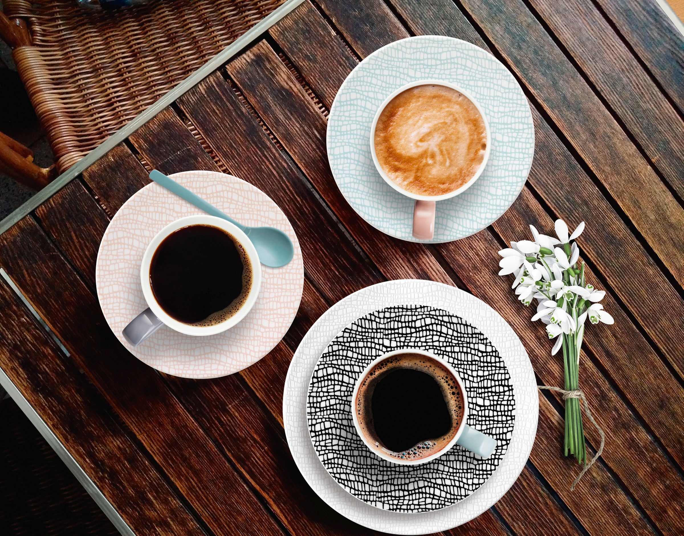 Seltmann Weiden Untertasse »Life Fashion«, (1 St.), Kombi-Untertasse 13,5 cm