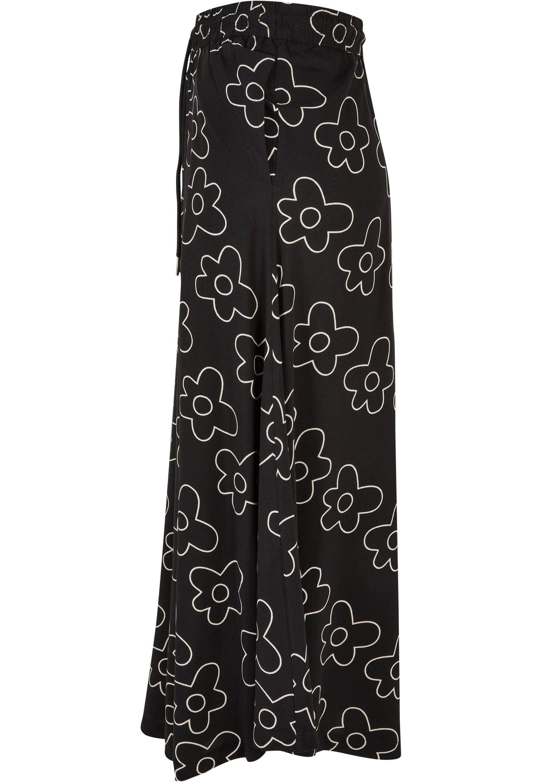 URBAN CLASSICS Jerseyrock »Urban Classics Damen Ladies Viscose Midi Skirt«, (1 tlg.)