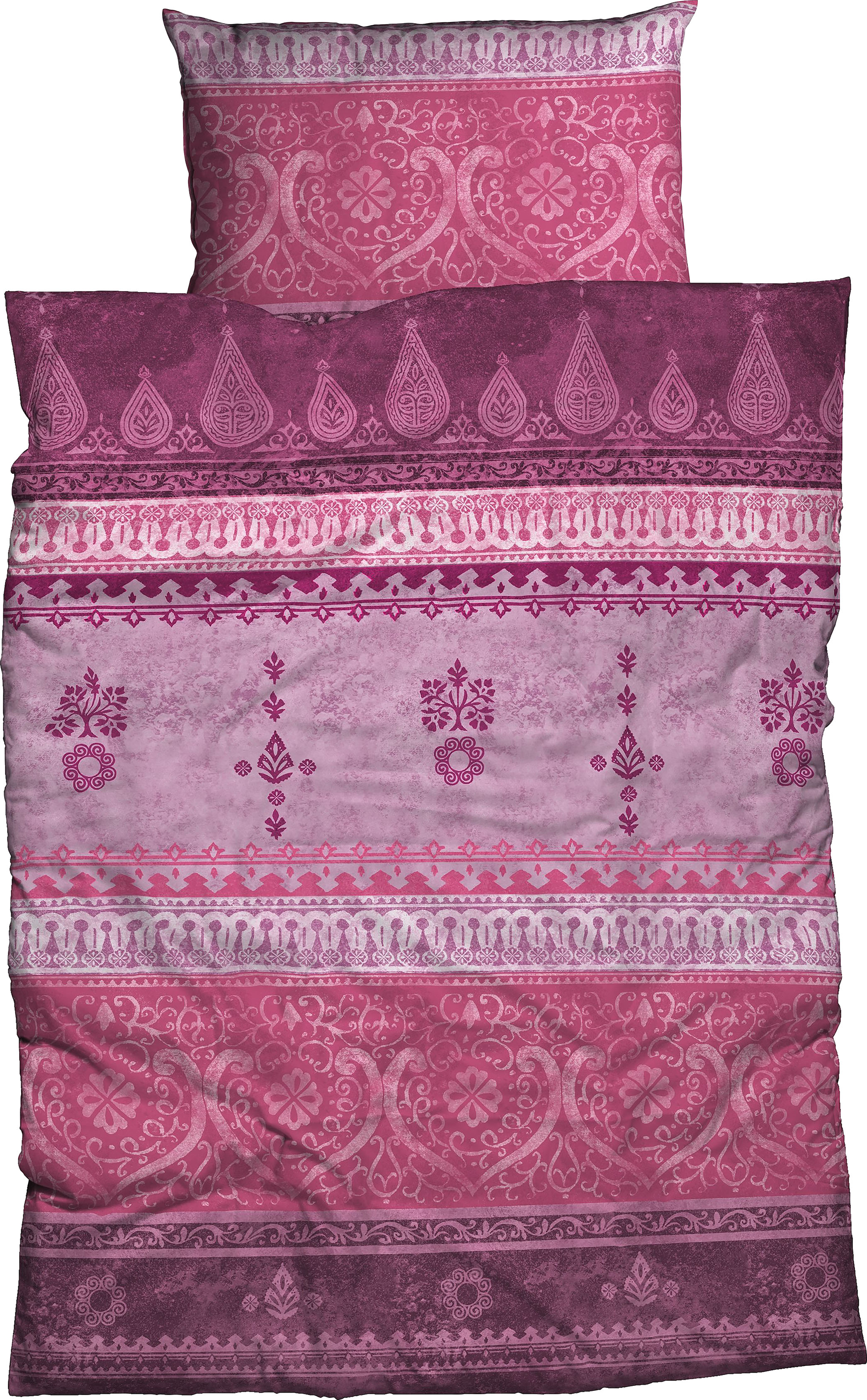 CASATEX Bettwäsche "Indi" 2 Stk. romantisch, orientalisch, weich und gemütlich