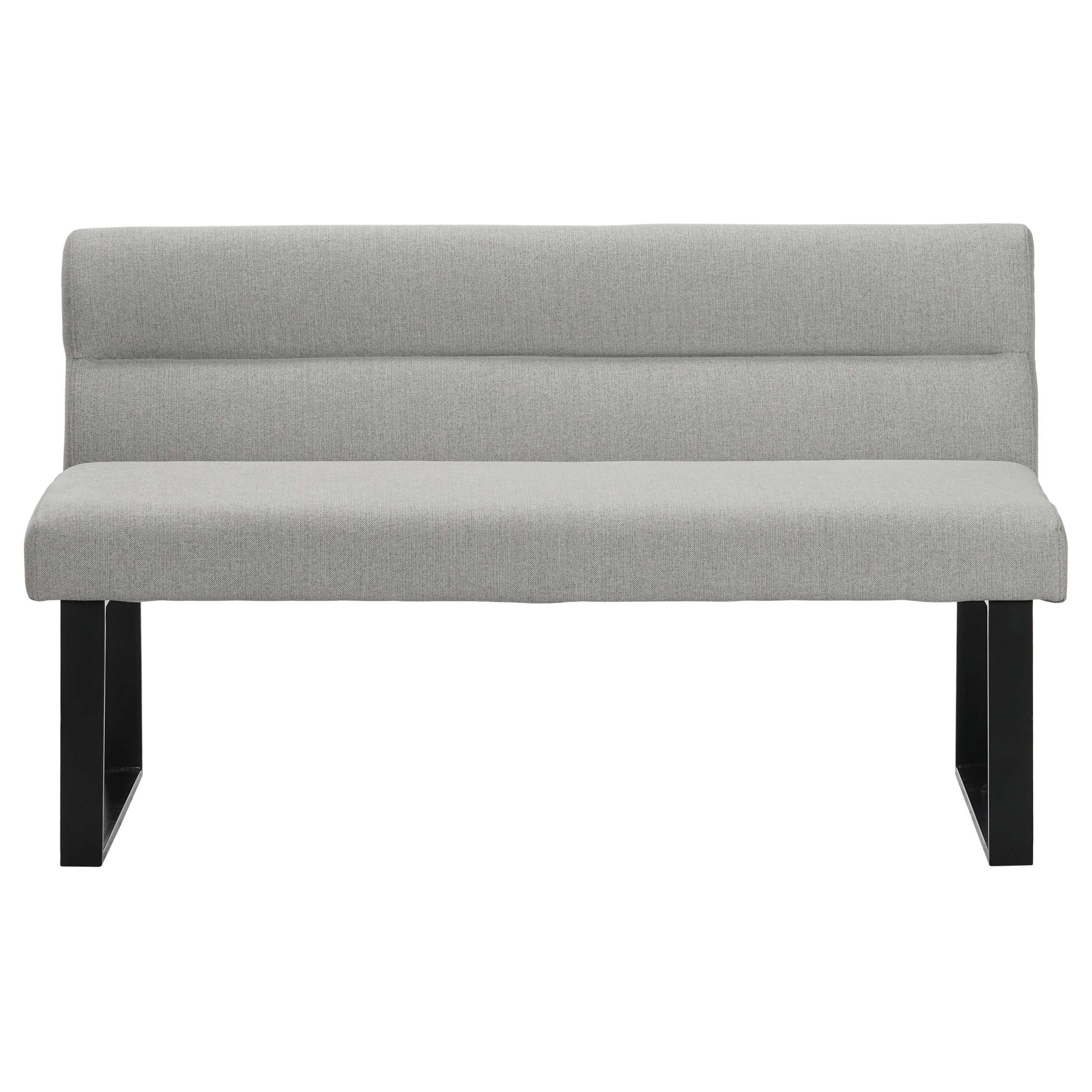 OTTO home Essbank »Ivanna« schwarze Metallbeine, pflegeleichtem Webstoff Bezug, Breite 140 cm