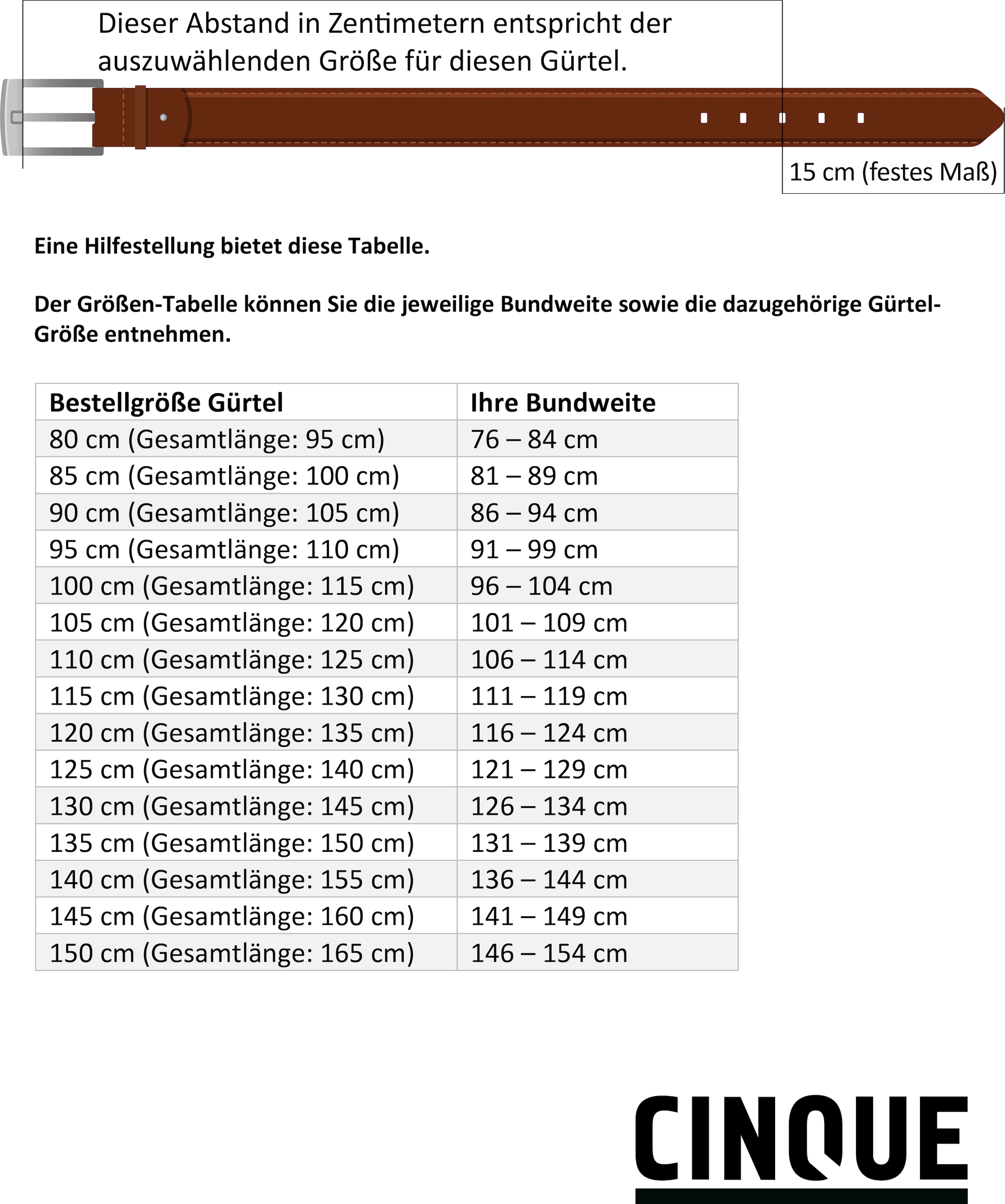 Cinque Ledergürtel "PULA", Logoprägung auf der Spitze günstig online kaufen