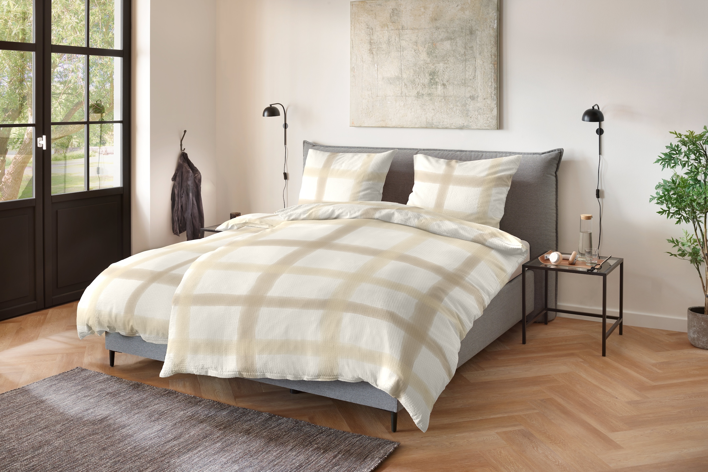 Primera Bettwäsche »Soft-Seersucker-Bettwäsche Raster« 2