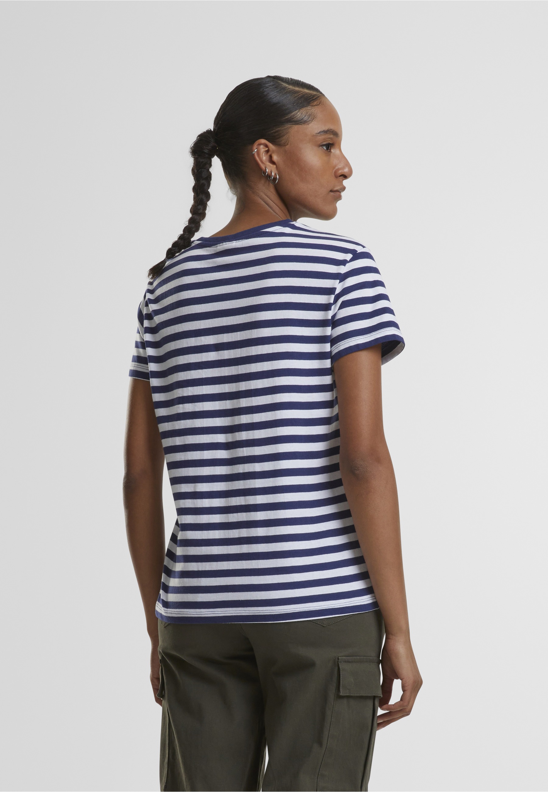 URBAN CLASSICS T-Shirt »Urban Classics Damen Ladies Regular Striped Tee« 1 Stk.