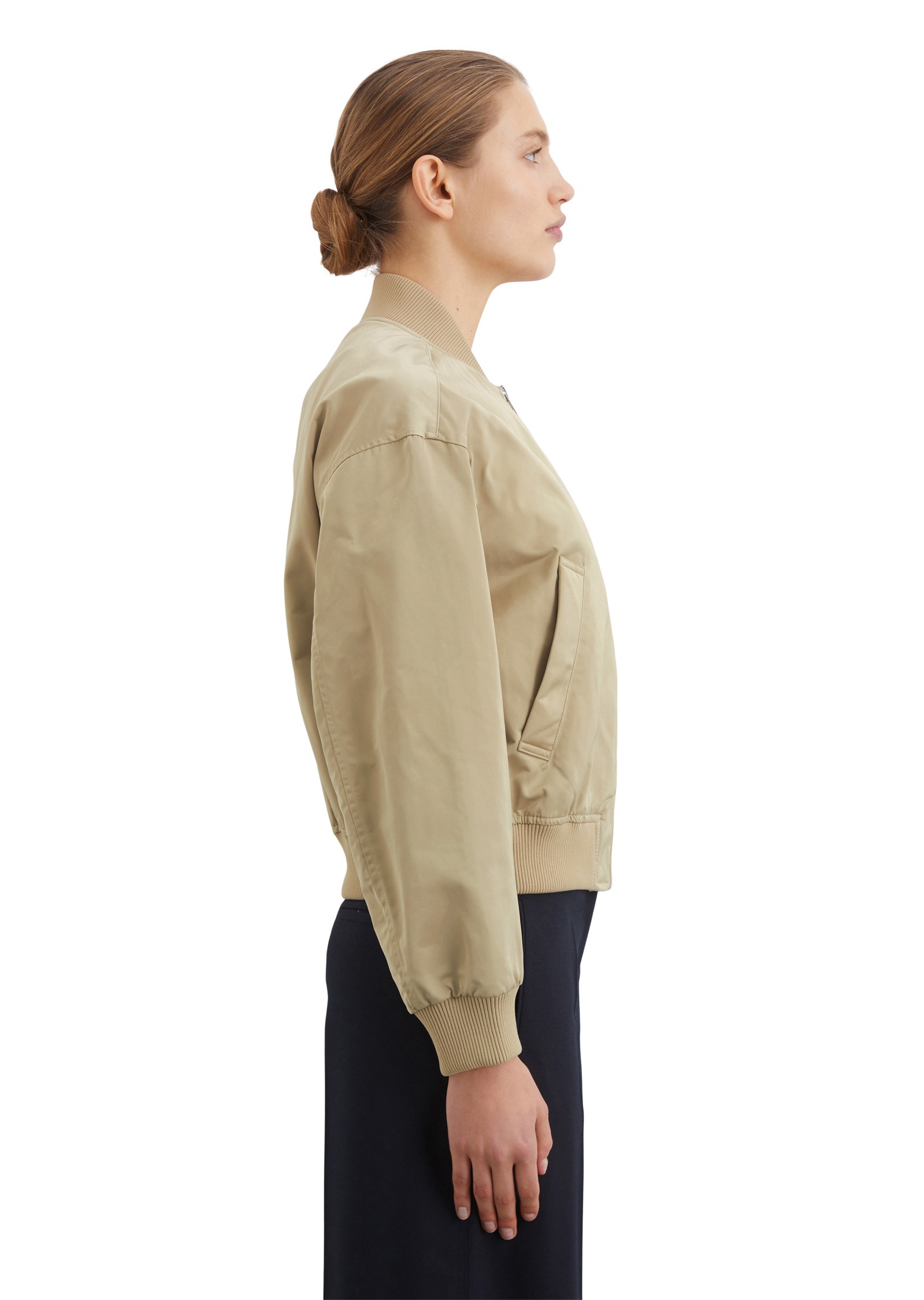 Marc O'Polo Outdoorjacke »aus recyceltem Polyester-Twill«, ohne Kapuze