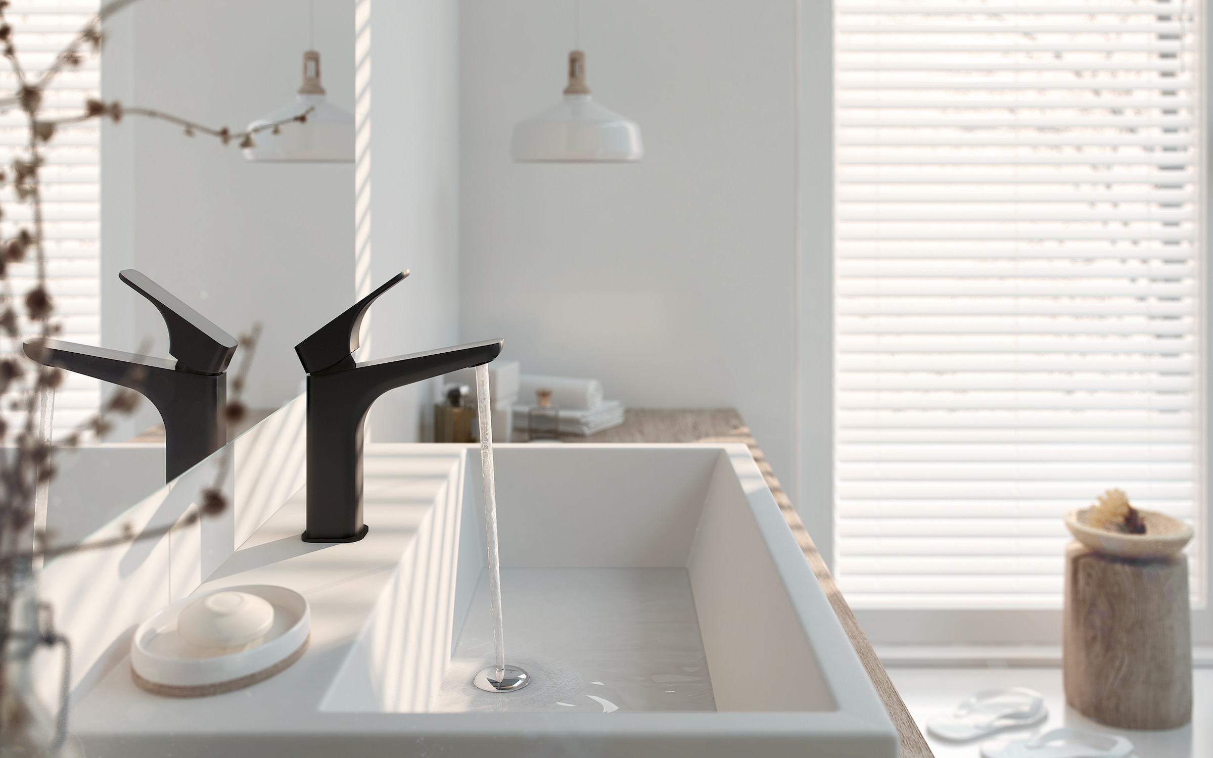 Deante Waschtischarmatur »»Hiacynt«, Waschbeckenarmatur hoch, modernes zeitloses Design«