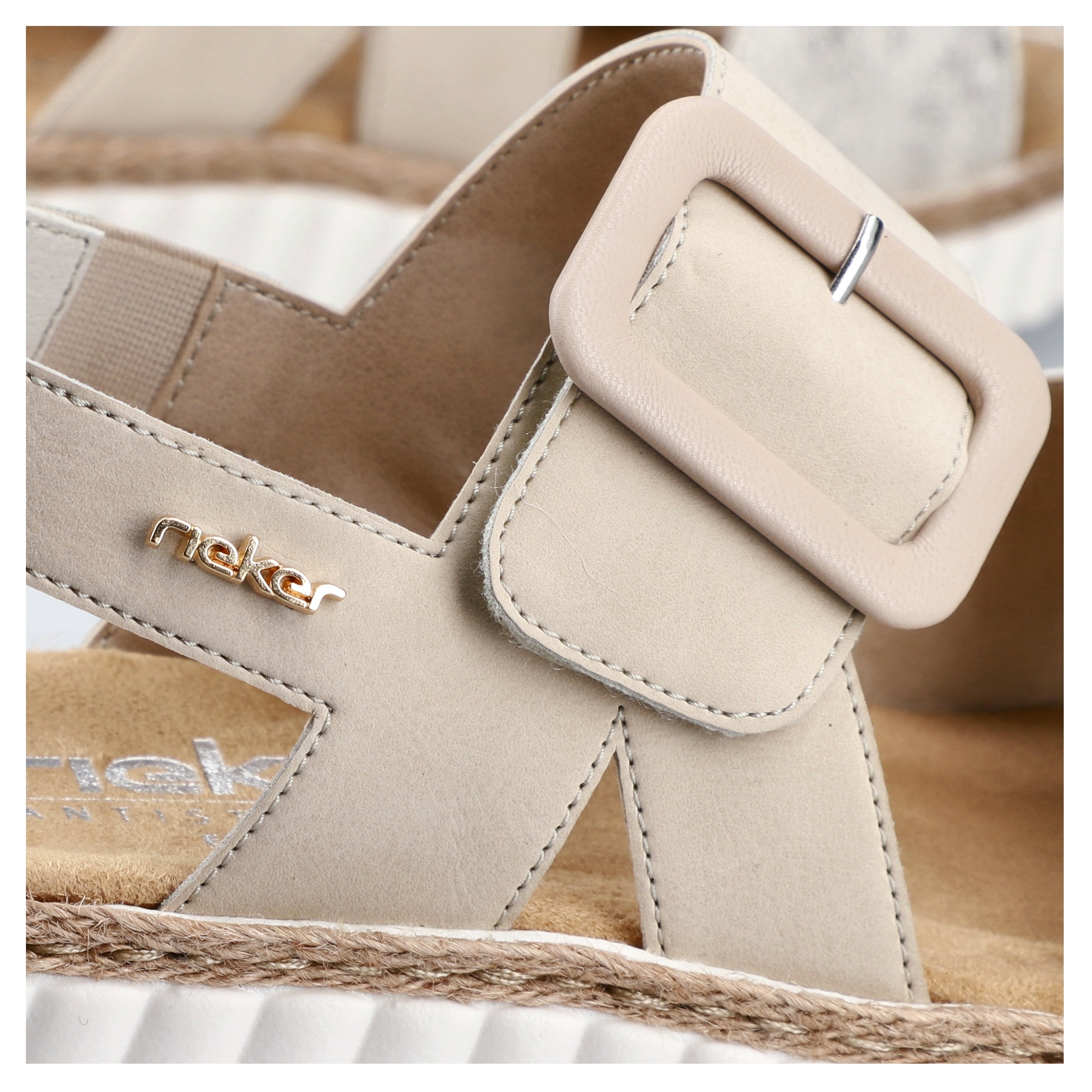 Thumbnail - Rieker Plateausandale Sommerschuh, Sandalette, Keilabsatz, in bequemer Form