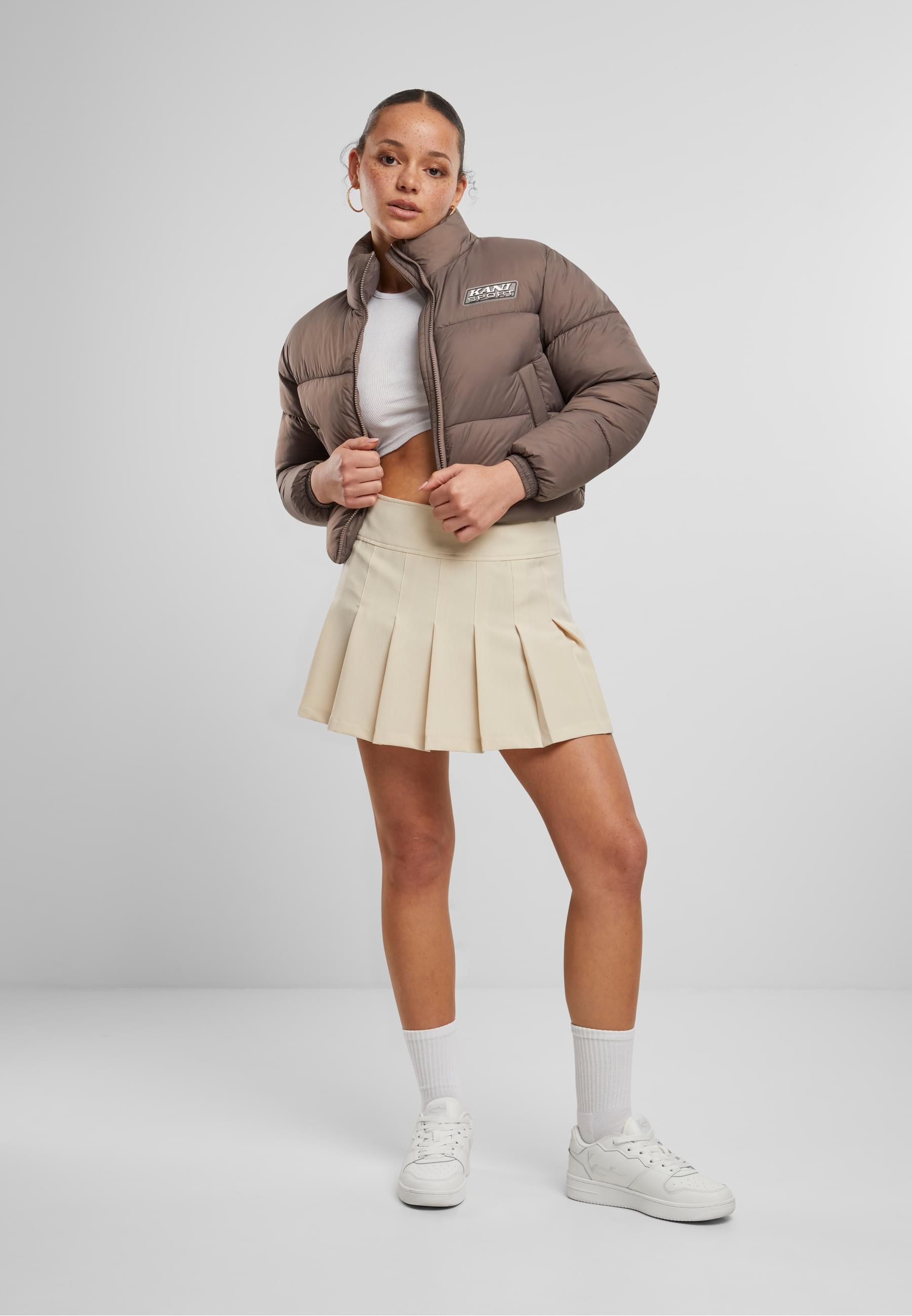 Karl Kani Winterjacke »Karl Kani Karl Kani Sport Patch Crop Puffer Jacket«, (1 St.), ohne Kapuze