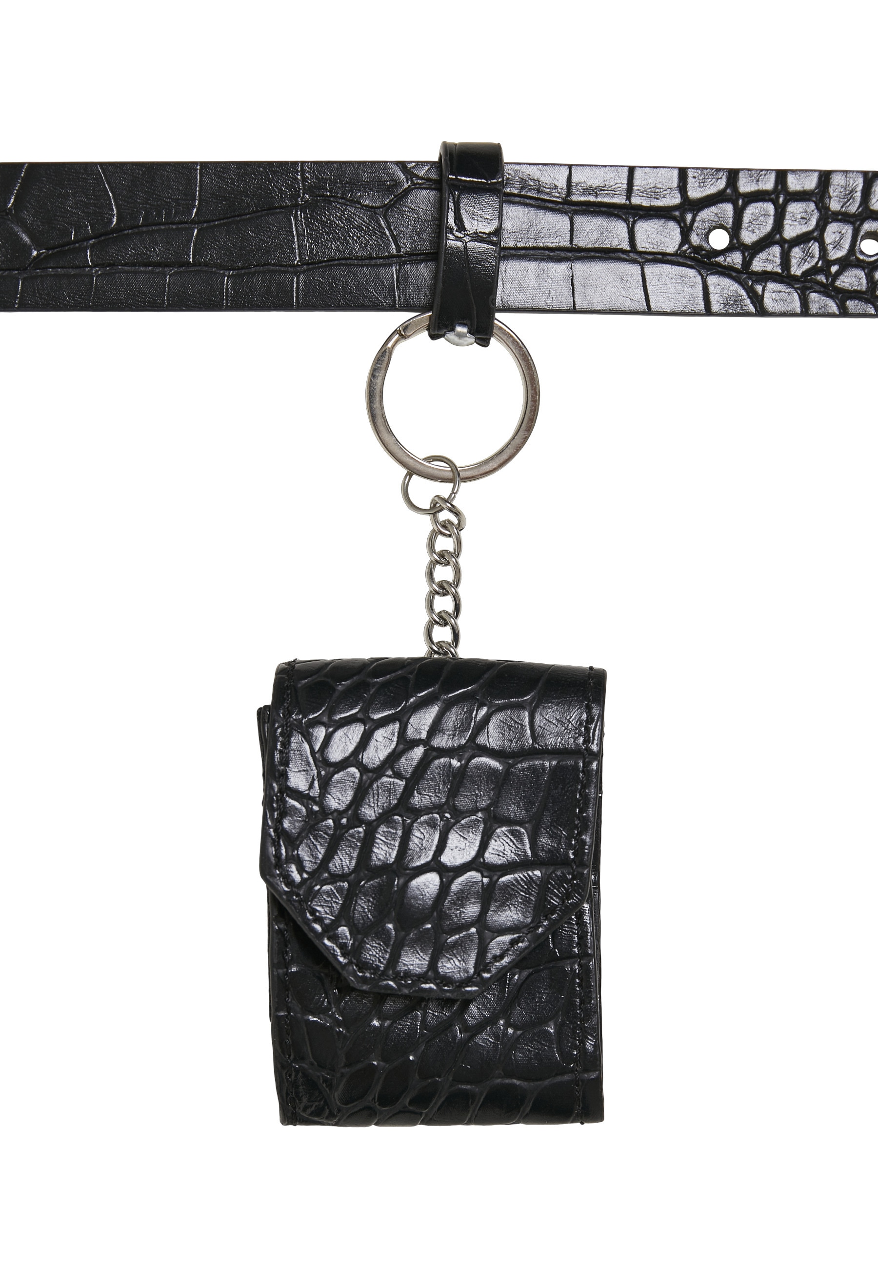 URBAN CLASSICS Hüftgürtel »Urban Classics Unisex Croco Synthetic Leather Belt With Pouch«