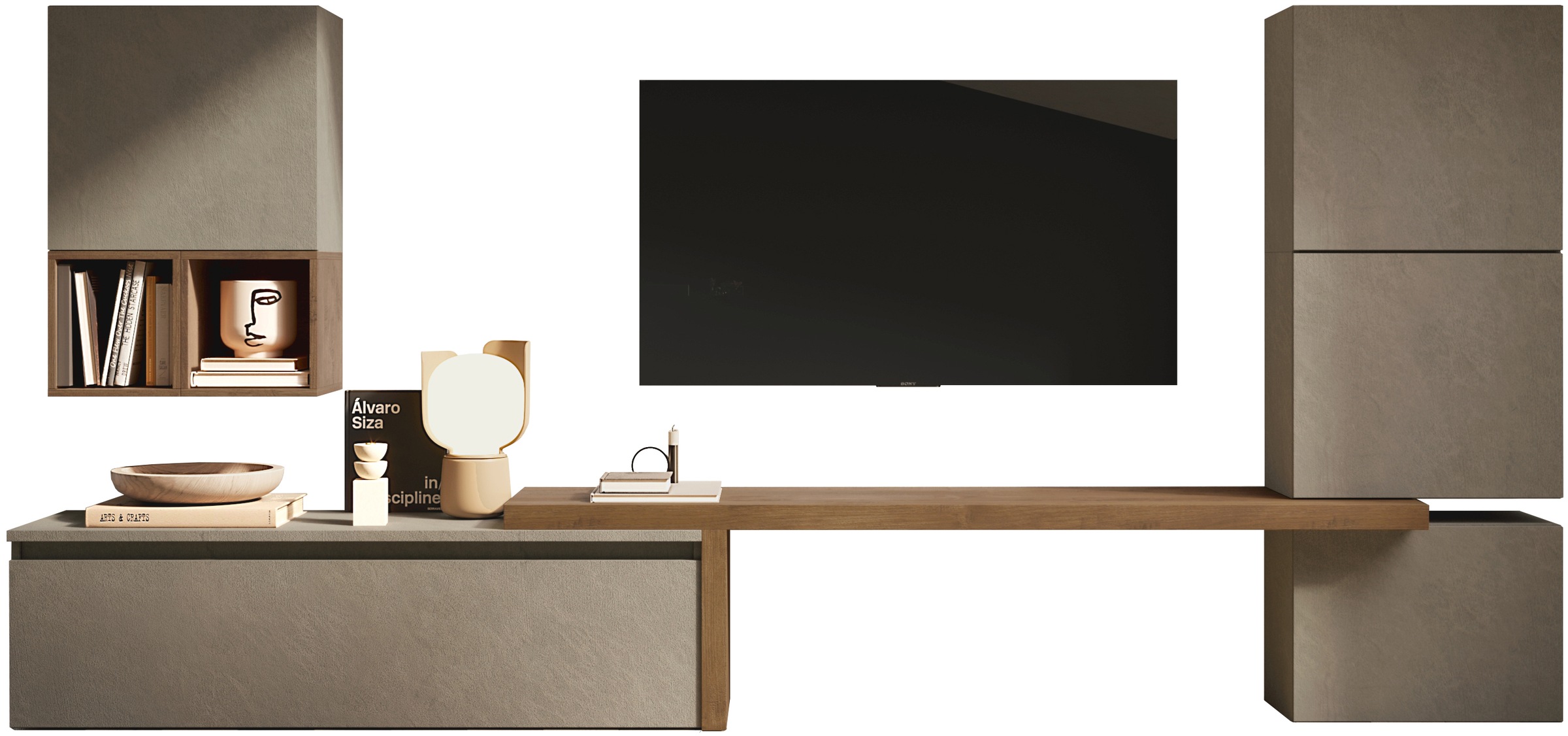 Home affaire Wohnwand "Infinity, 7tlg. Breite 290 cm, Höhe variabel, Schran günstig online kaufen