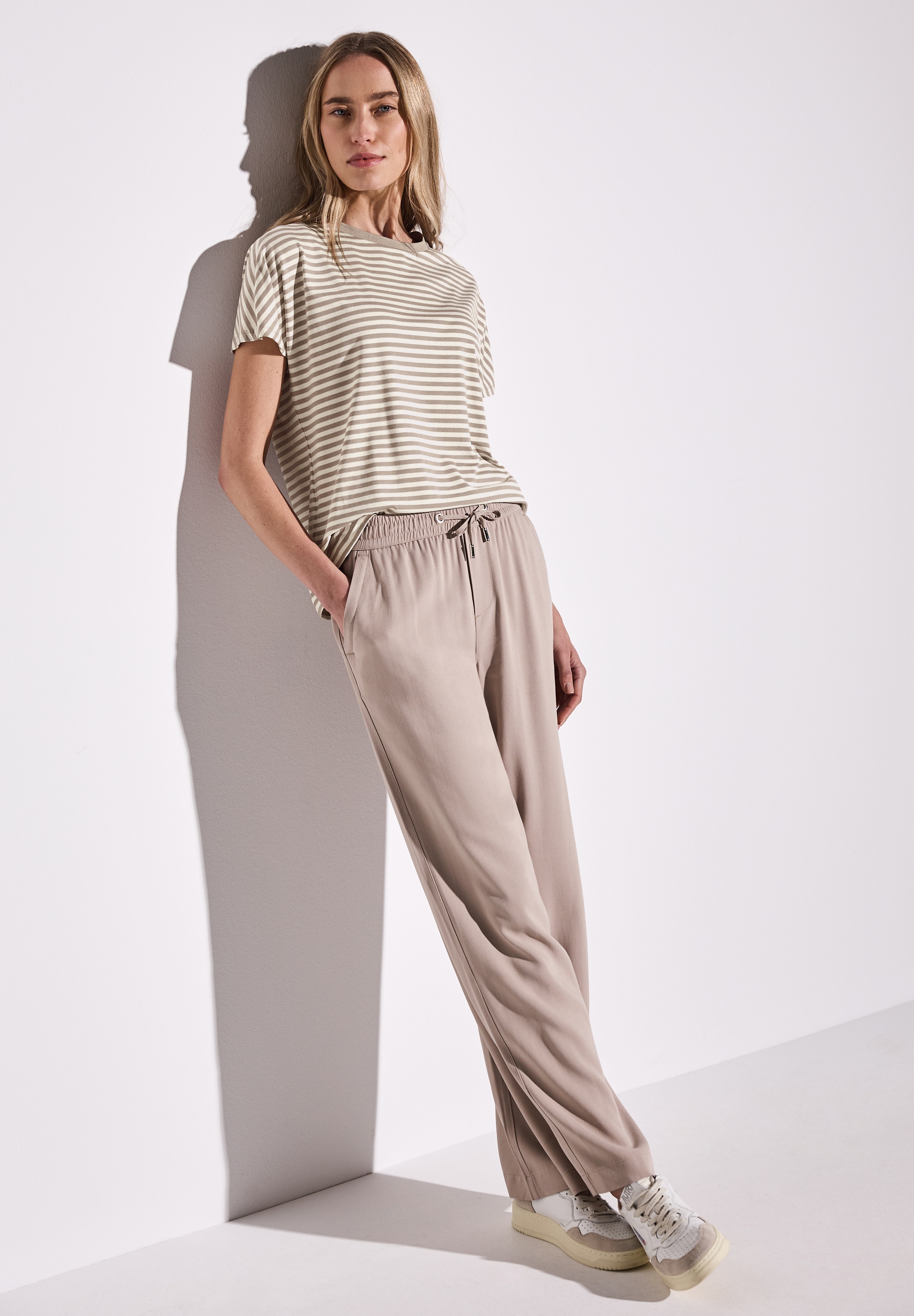 STREET ONE T-Shirt »Style Crista«, mit Streifen Muster