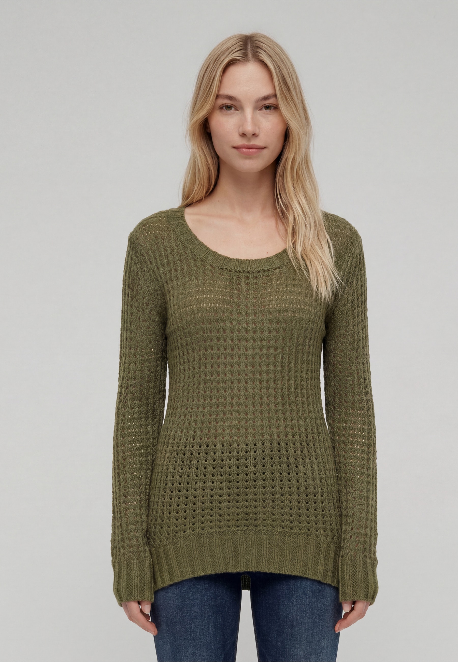 URBAN CLASSICS Rundhalspullover »Urban Classics Damen Ladies Long Wideneck Sweater« 1 Stk.