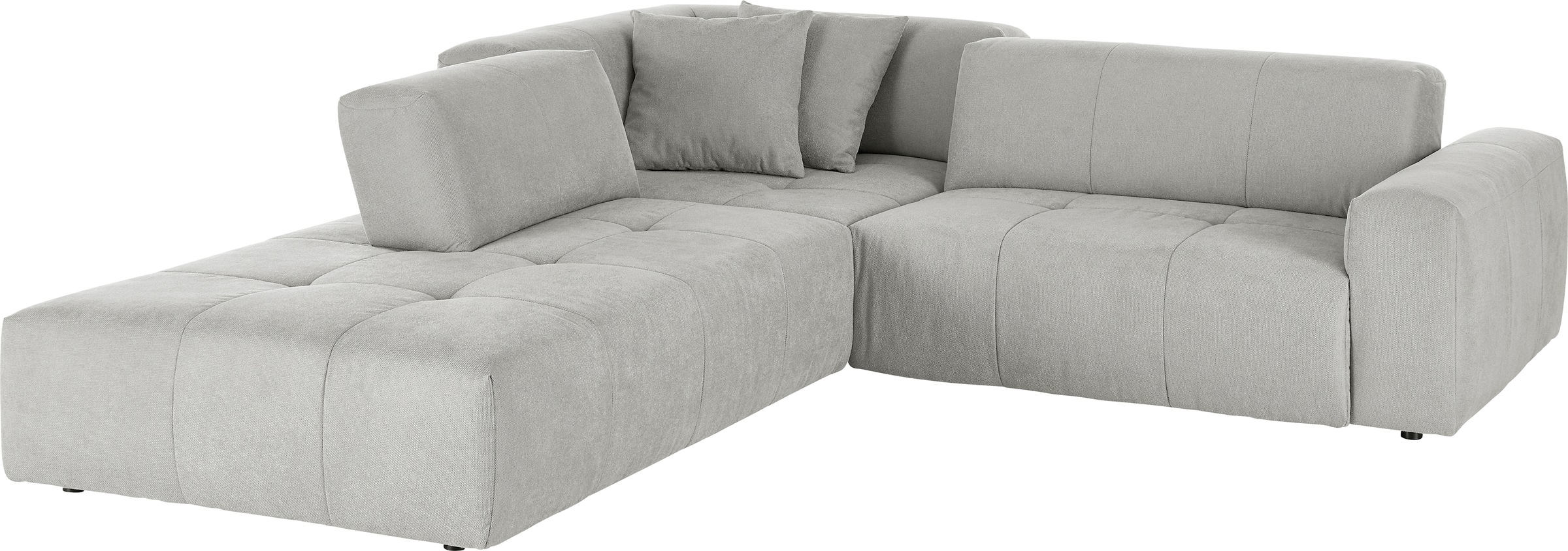3C Candy Ecksofa »Yoshy Komfortsofa, bequem und modern, hochwertige Verarbeitungsdetails«, Zwei verschiedene Sitztiefen durch verstellbare Rückenlehne, L-Form