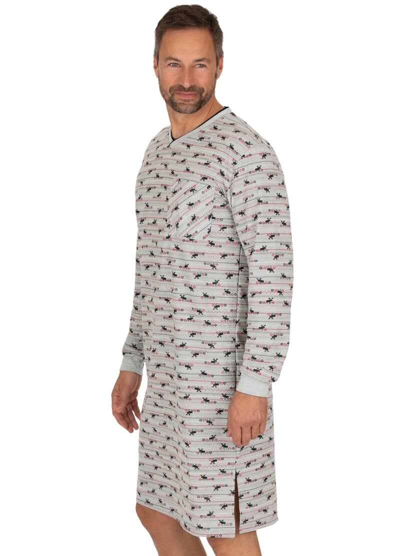 Trigema Pyjama »TRIGEMA Nachthemd mit Elch-Motiven« online bestellen | BAUR