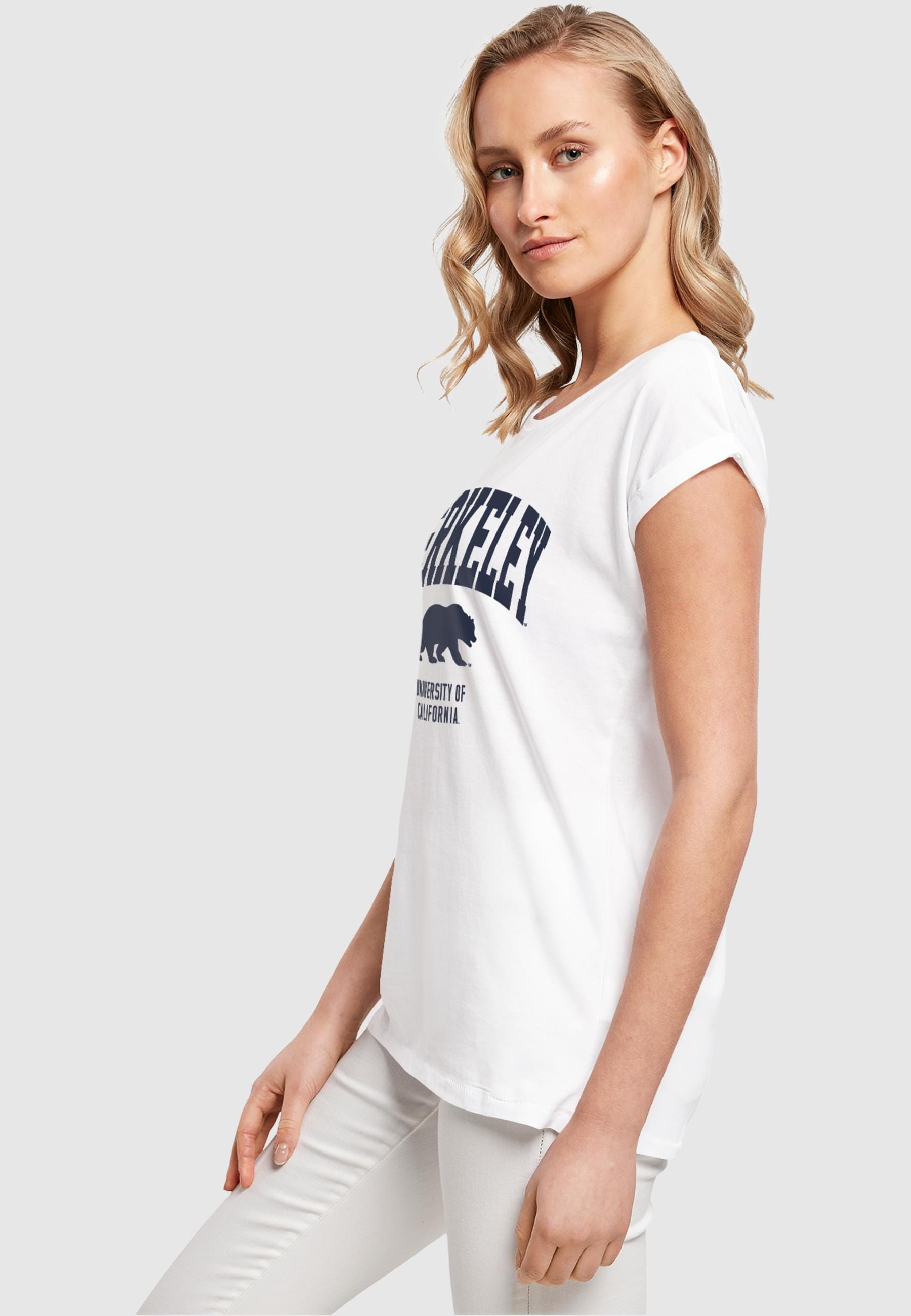 Merchcode T-Shirt »Merchcode Damen Ladies Berkeley University - Bear T-Shirt«, (1 tlg.)