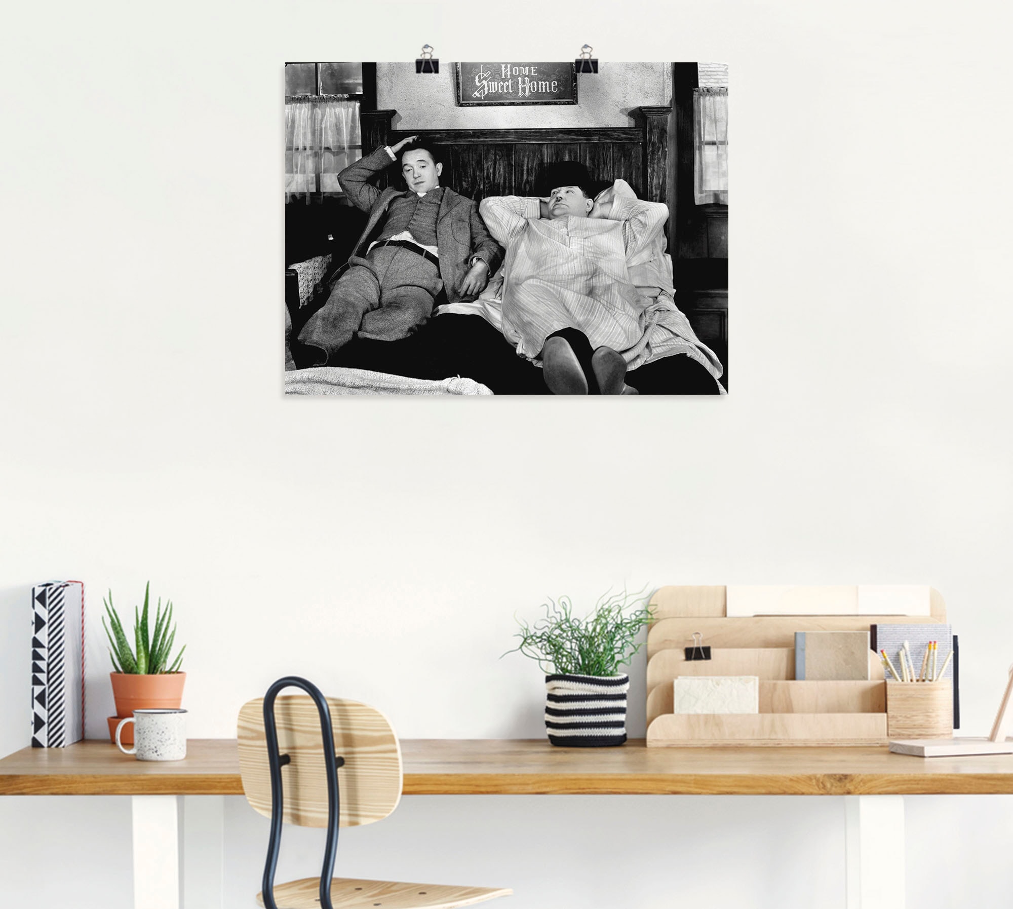 Artland Wandbild »Dick und Doof I«, Stars, (1 St.), als Alubild, Outdoorbild, Leinwandbild, Poster, Wandaufkleber
