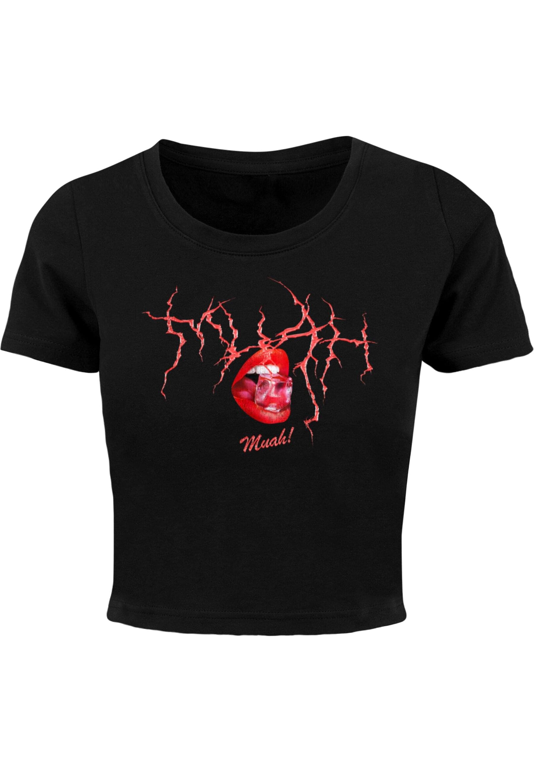 Miss Tee T-Shirt "Miss Tee Damen Muah Cropped Tee" 1 Stk. tlg. günstig online kaufen