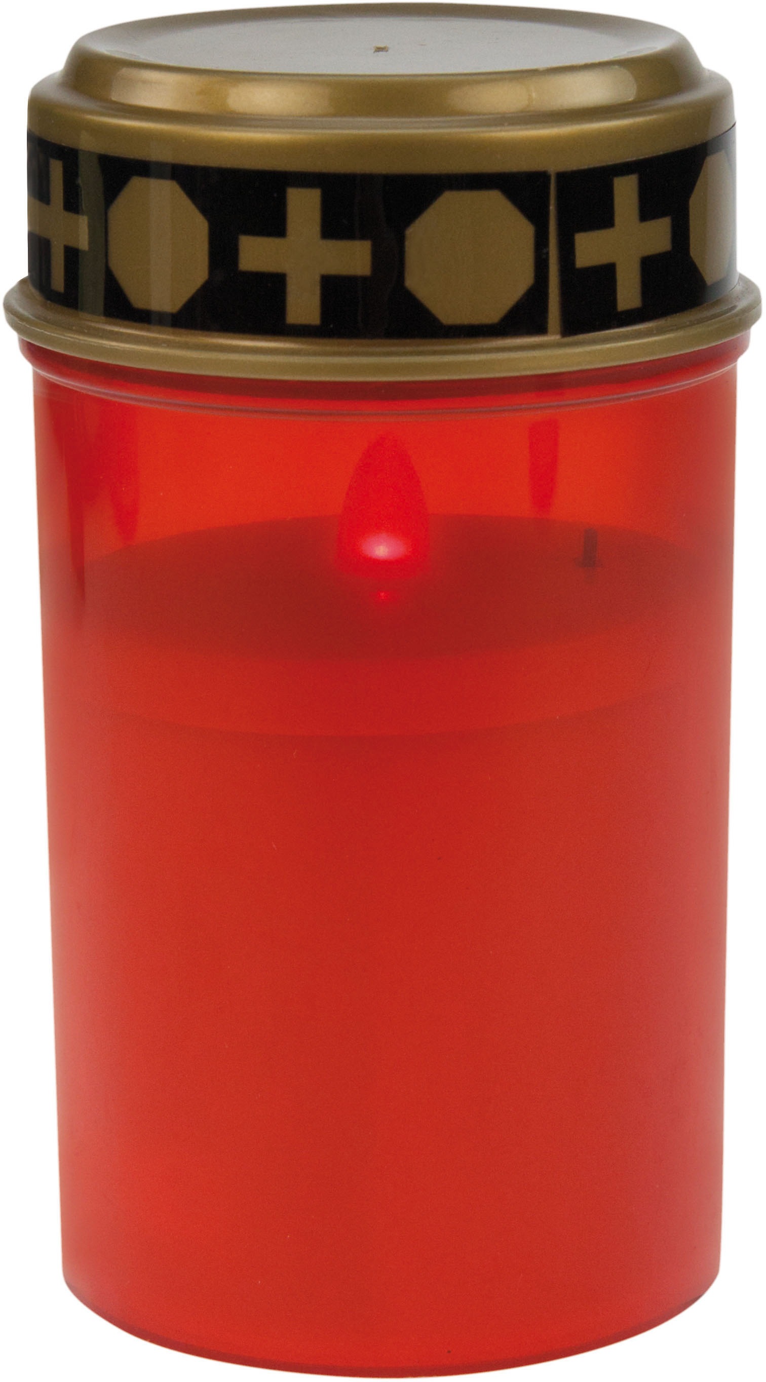 HEITRONIC Dekolicht »5er Set LED-Grablicht mit Batteriebetrieb, rot«, 1 flammig-flammig, LED-Grableuchte, Grablaterne